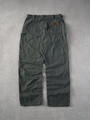 Vintage 90s Grey Carhartt Workwear Carpenter Pants (36x32)