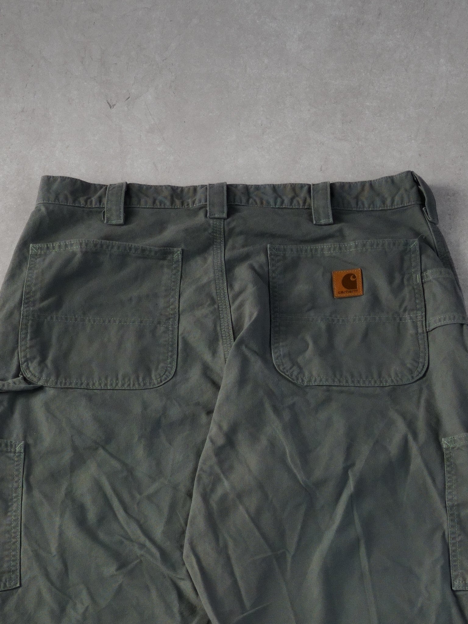 Vintage 90s Grey Carhartt Workwear Carpenter Pants (36x32)