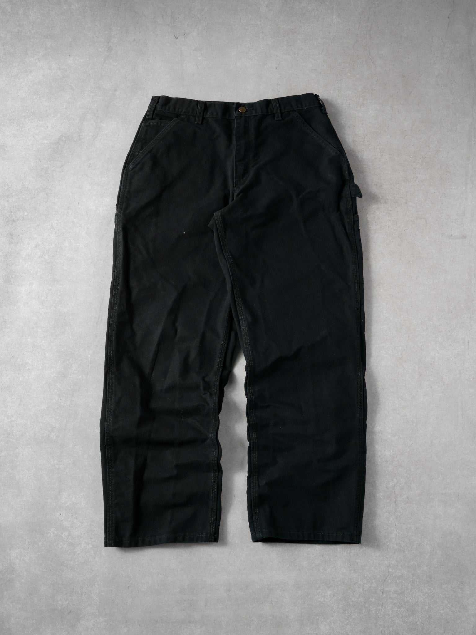 Vintage 90s Black Carhartt Workwear Carpenter Pants (32x30)