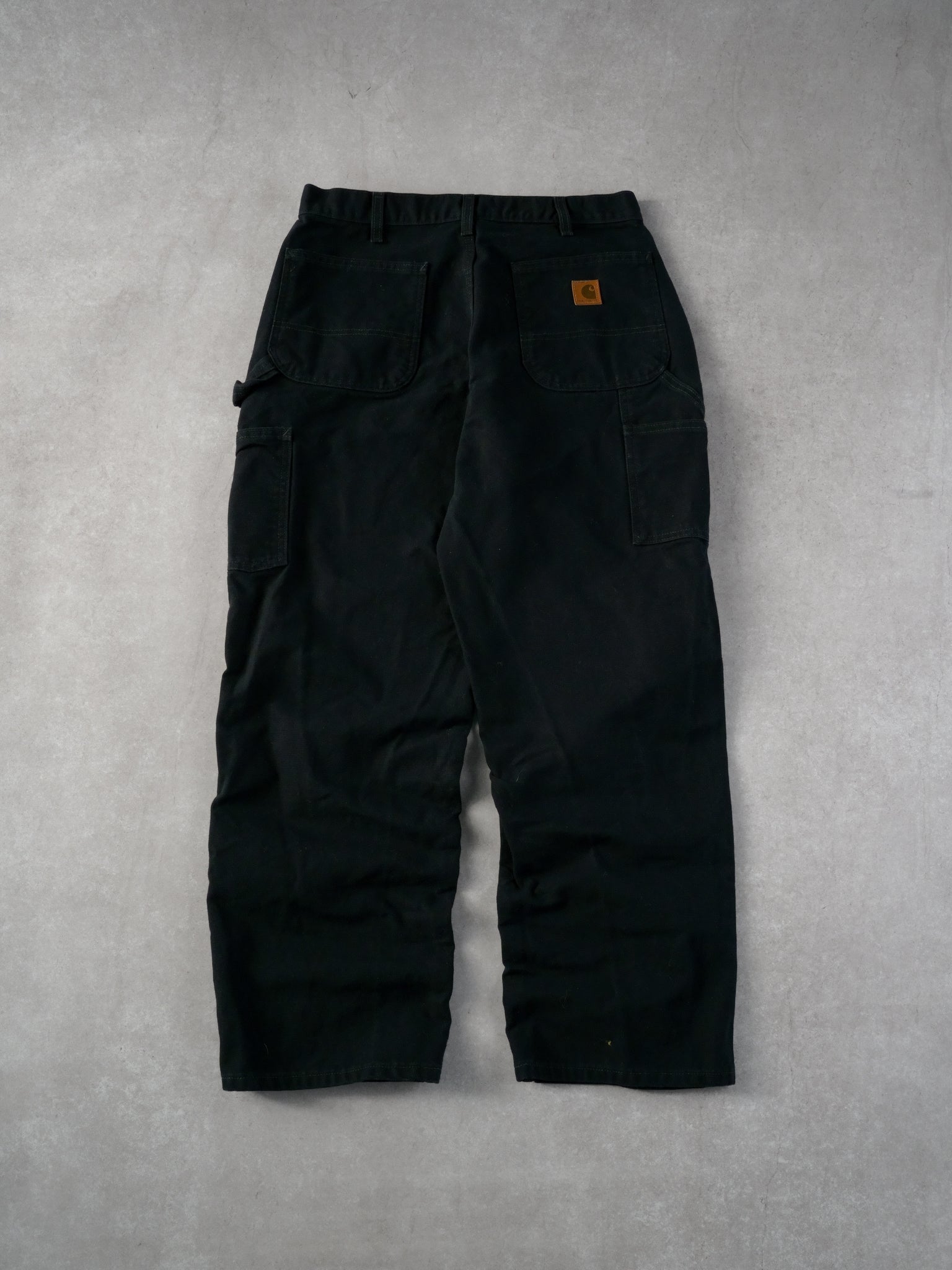 Vintage 90s Black Carhartt Workwear Carpenter Pants (32x30)