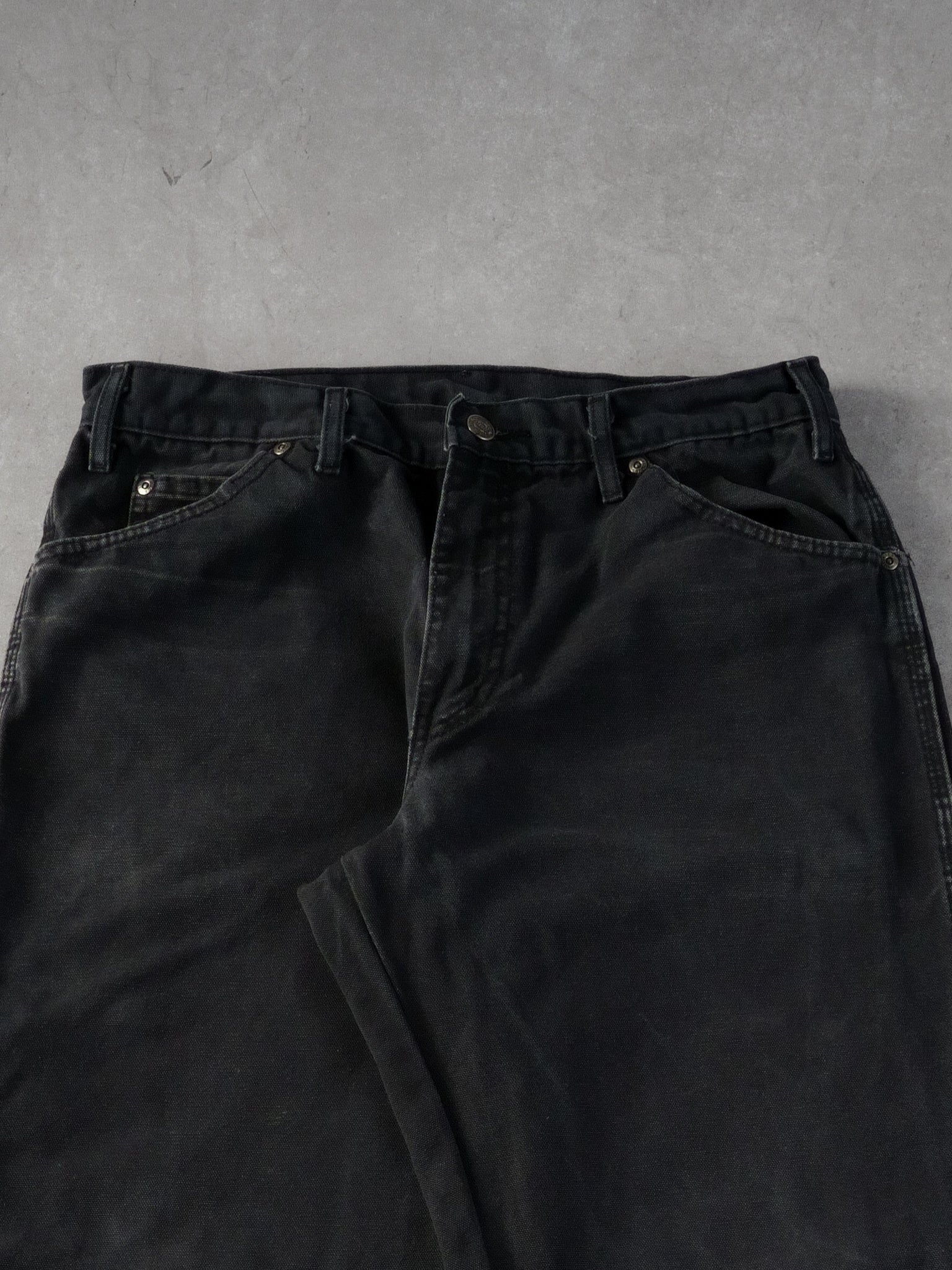 Vintage 90s Washed Black Dickies Carpenter Pants (32x33)
