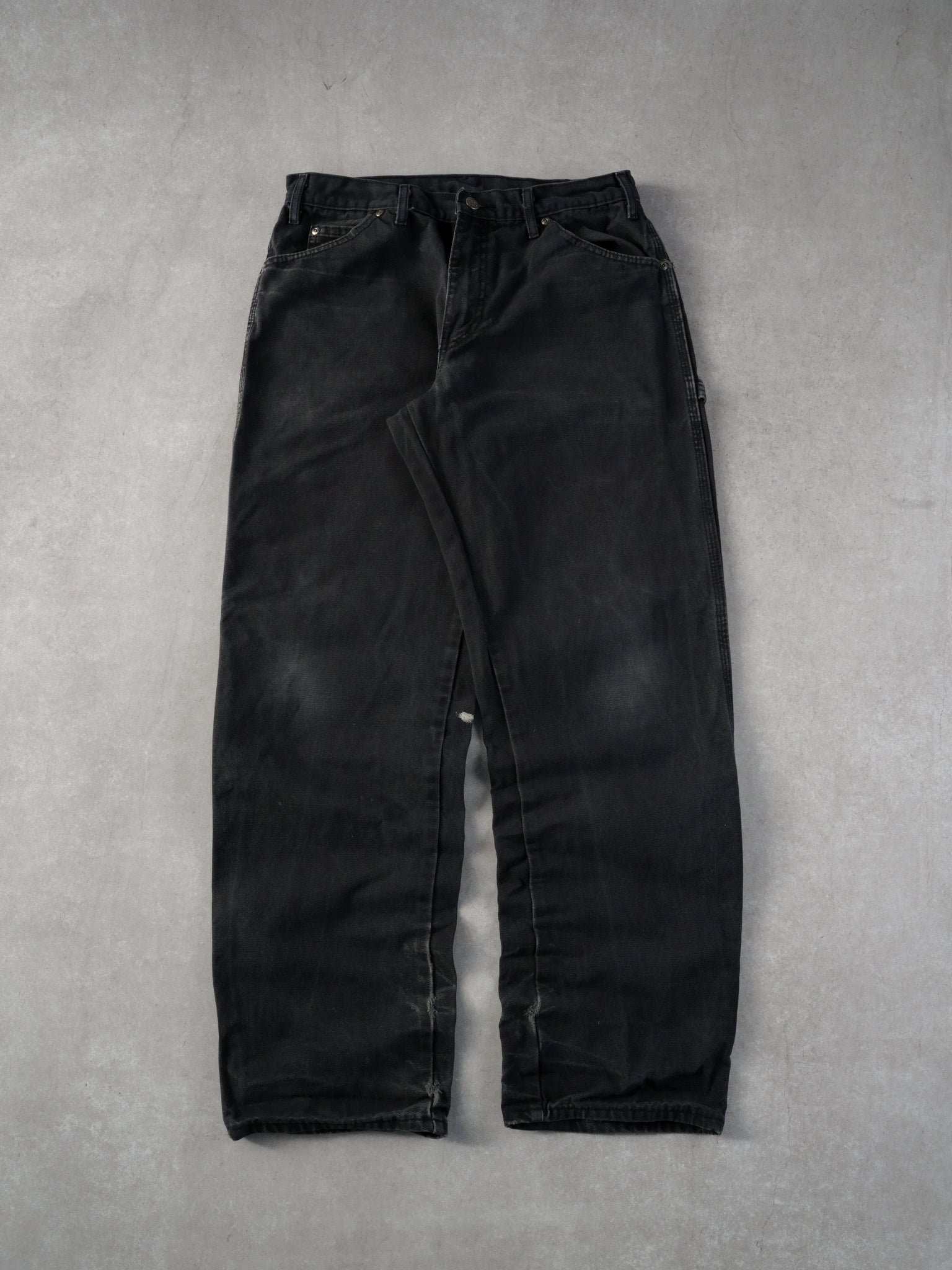 Vintage 90s Washed Black Dickies Carpenter Pants (32x33)