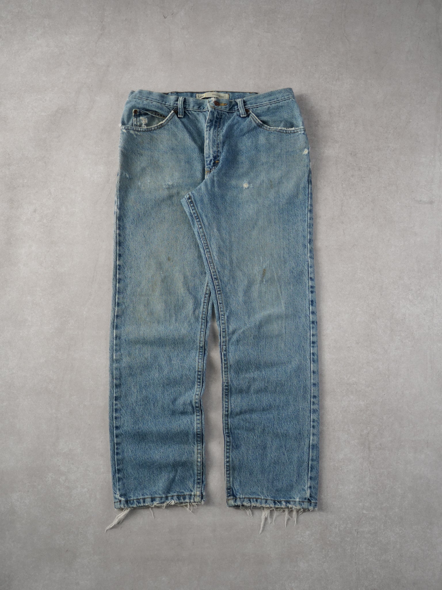 Vintage 90s Light Blue Lee Regular Fit Denim Jeans (34x30)