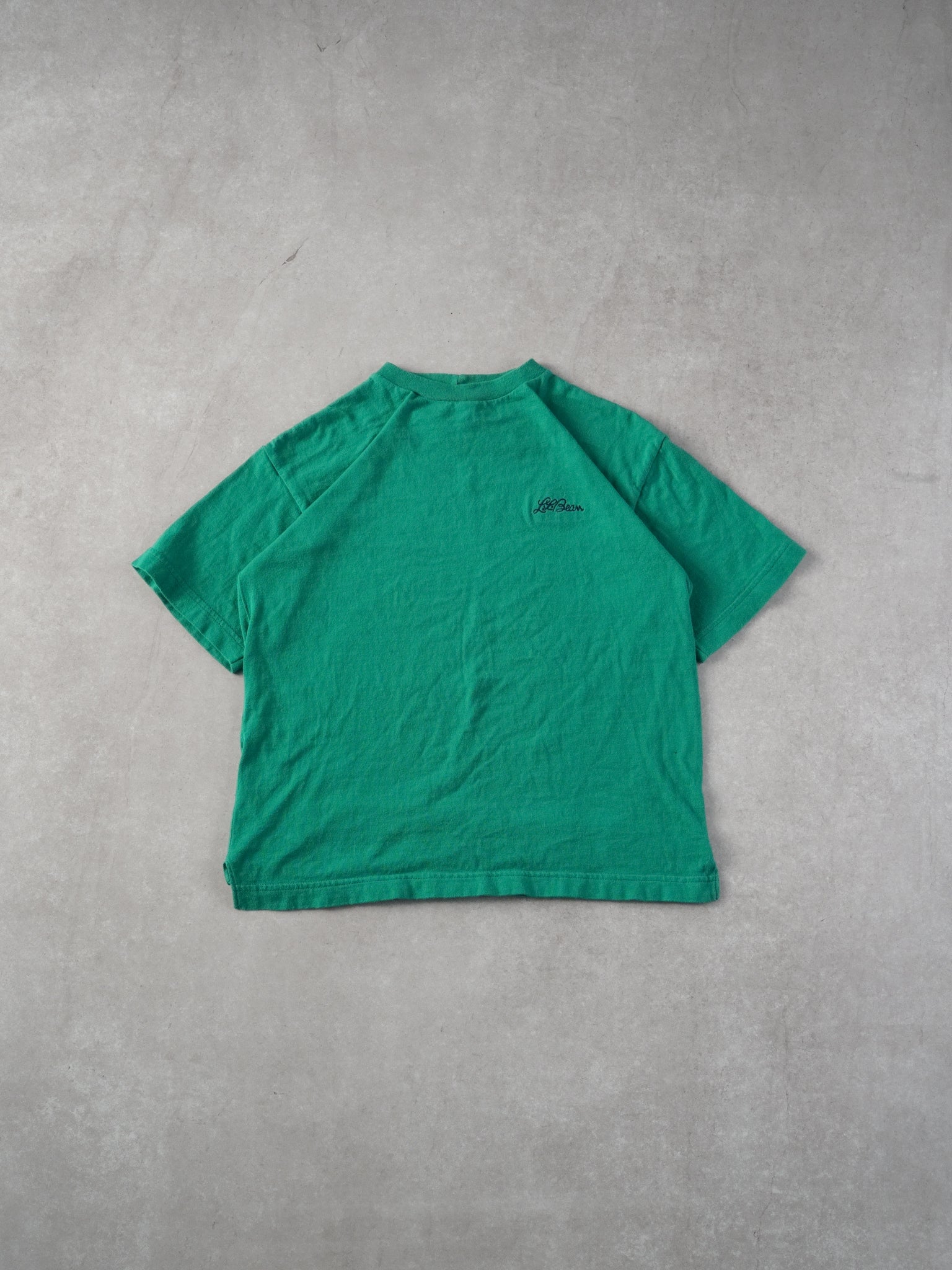Vintage 90s Teal LL Bean Blank Tee (S)
