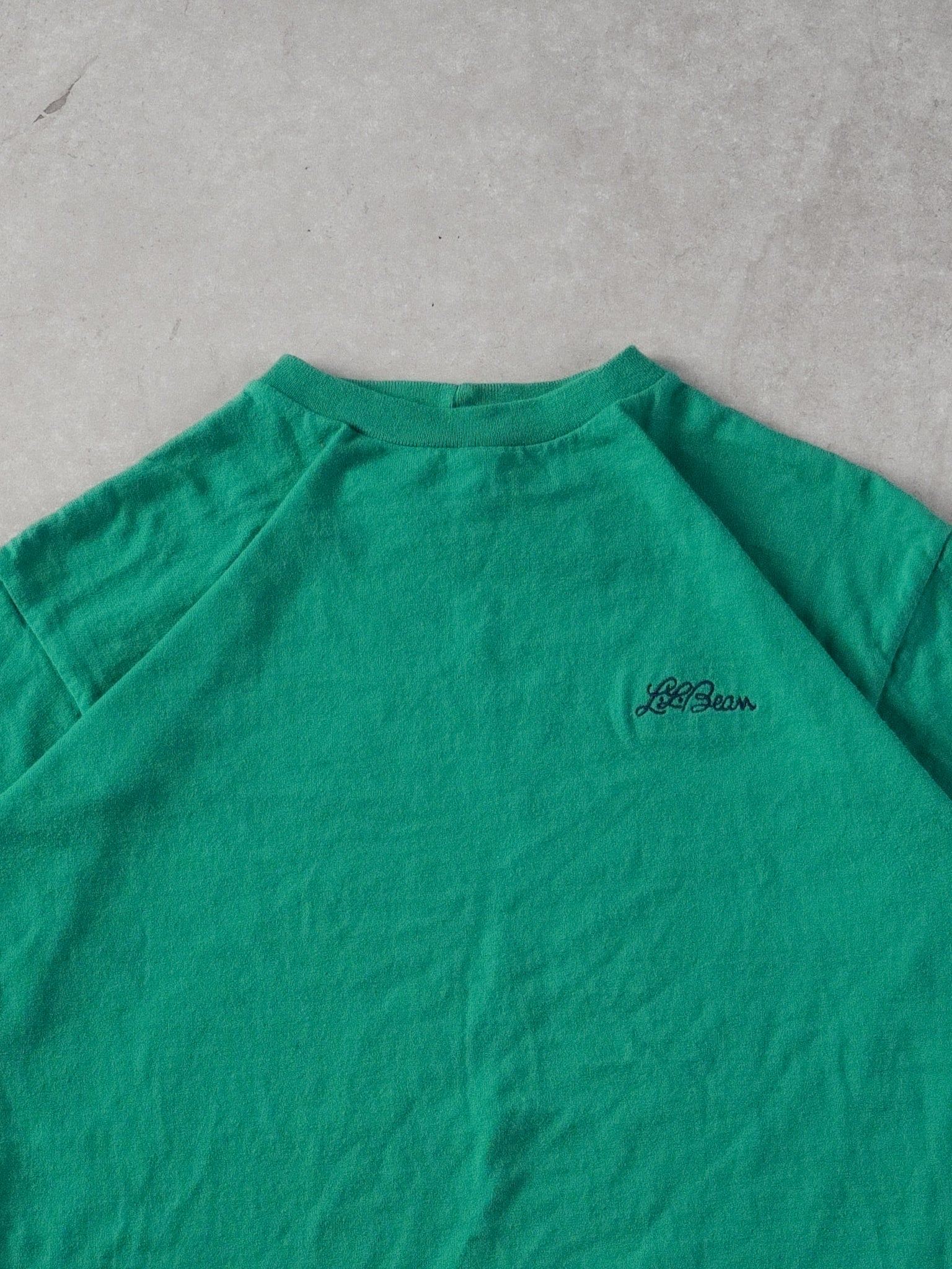 Vintage 90s Teal LL Bean Blank Tee (S)