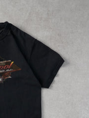 Vintage Y2k Black Harley Davidson Old School Still Rules Mississauga Tee (S)