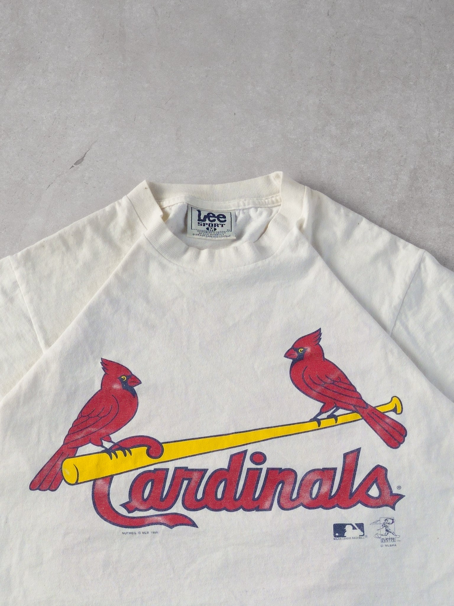 Vintage 95' White St Louis Cardinals #25 Mcgwire MLB Graphic Tee (M)