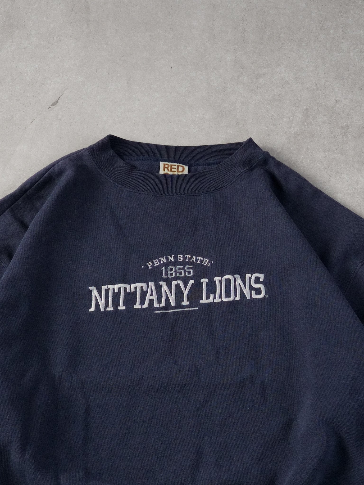 Vintage 90s Navy Blue Penn State Lions Crewneck (XL)