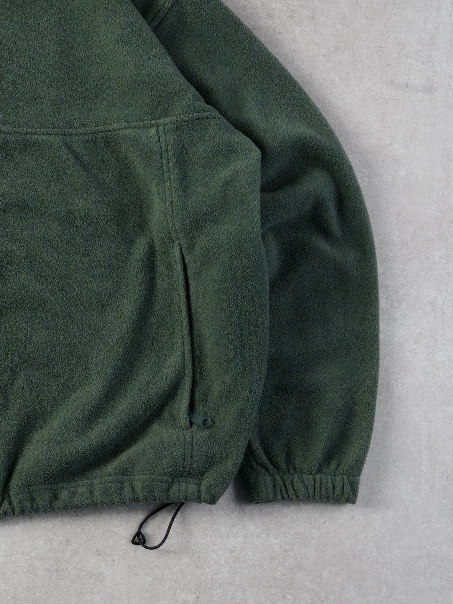 Vintage Y2k Sage Green Columbia Fleece Collared Zip Up (L)