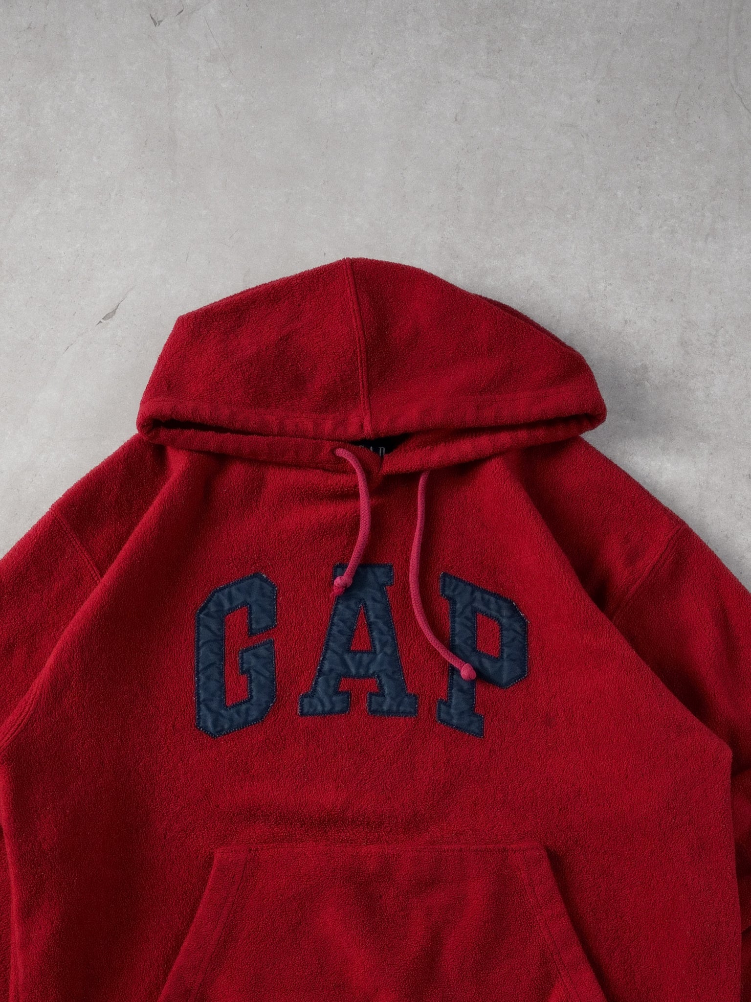 Vintage 90s Red Gap Fleece Hoodie (M)