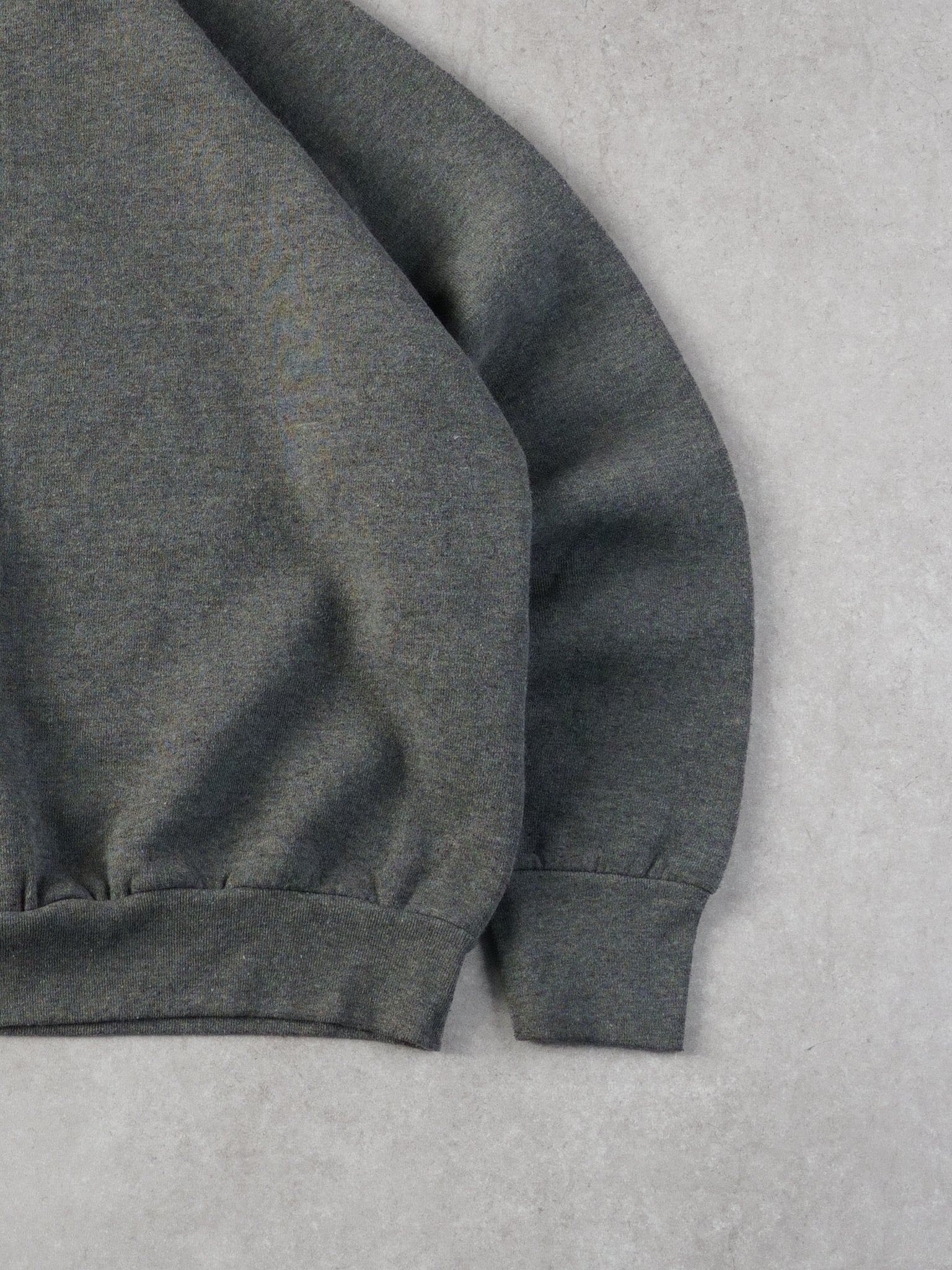 Vintage 90s Grey Fruit Of The Loom Blank Crewneck (M)