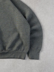 Vintage 90s Grey Fruit Of The Loom Blank Crewneck (M)