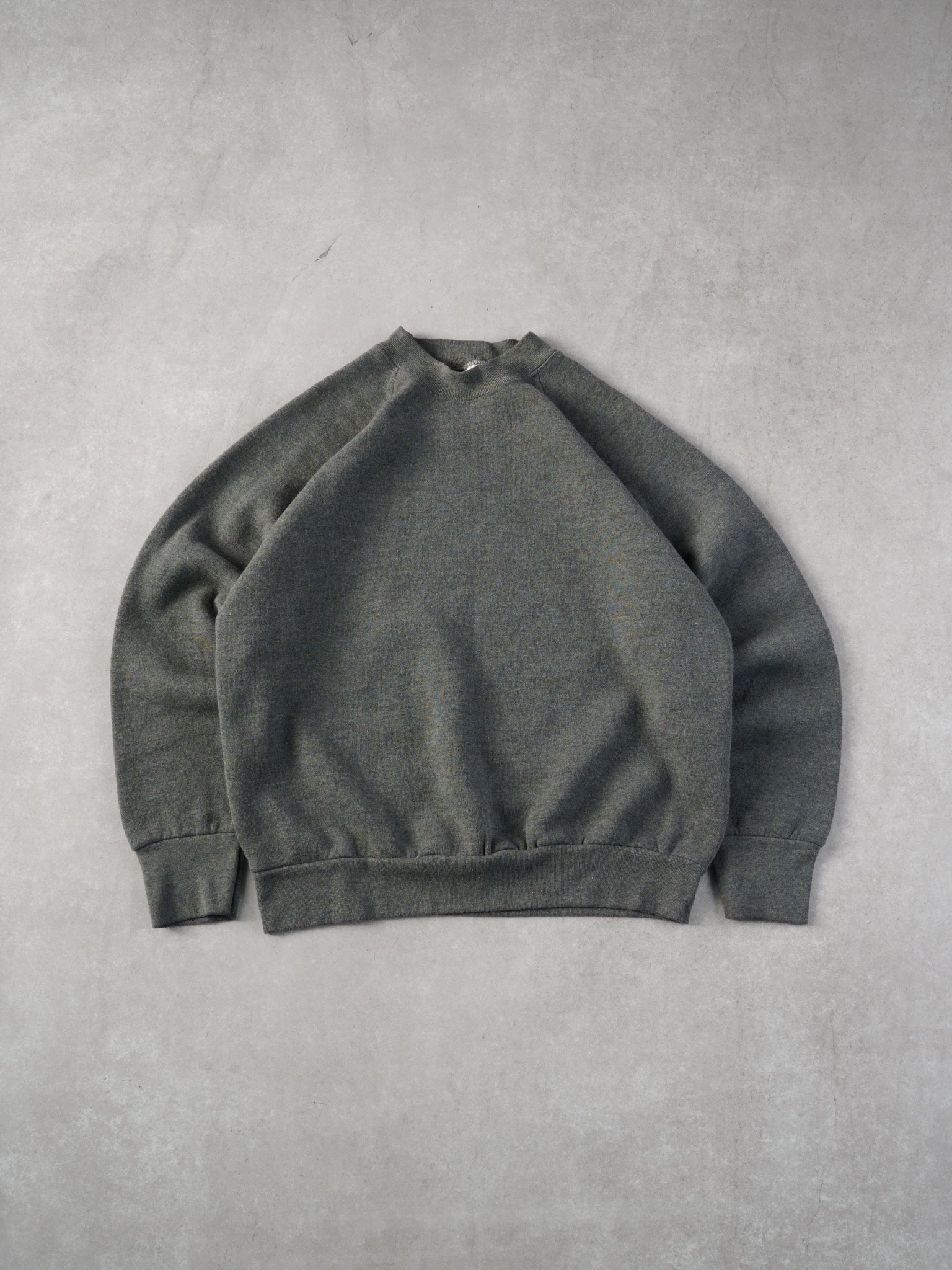 Vintage 90s Grey Fruit Of The Loom Blank Crewneck (M)