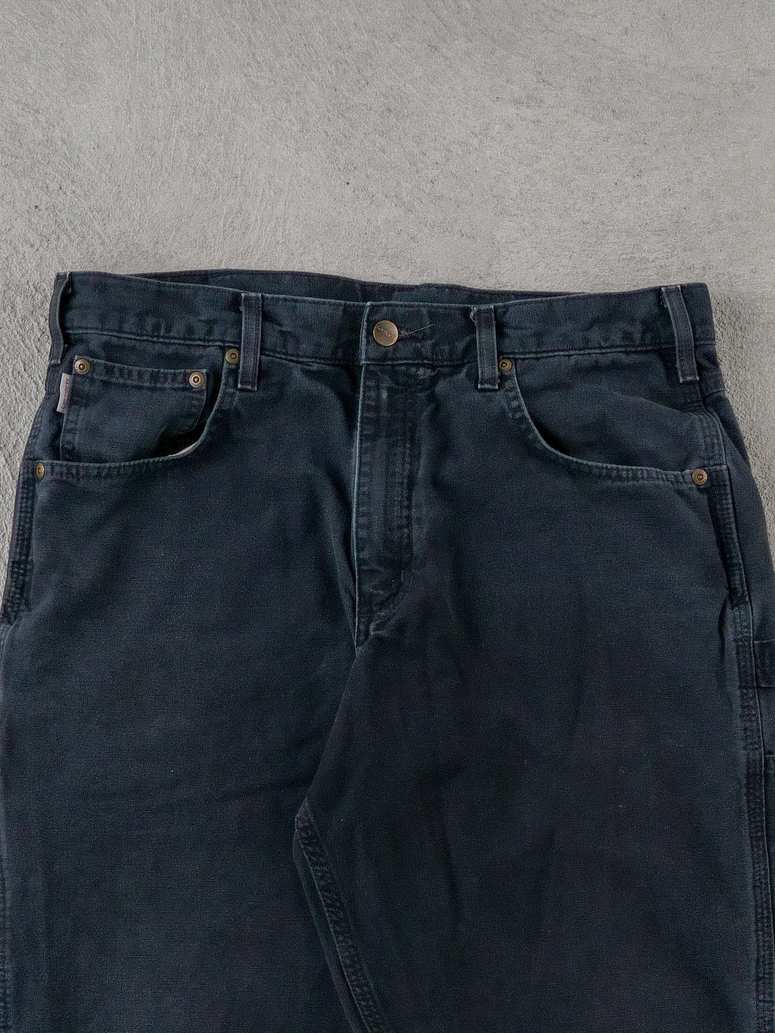 Vintage 90s Black Carhartt Carpenter Pants (34x30)