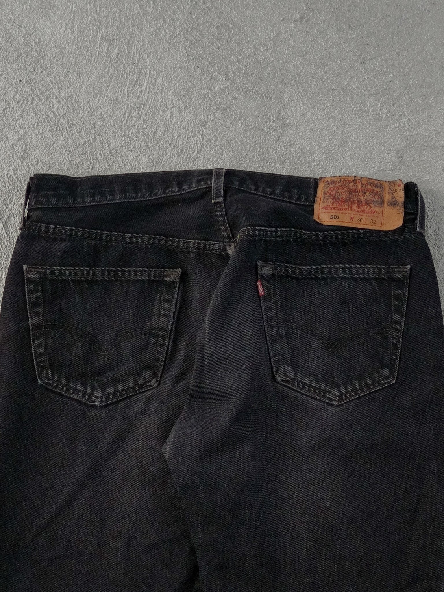 Vintage 90s Black Levi's 501 Denim Pants (36x28)