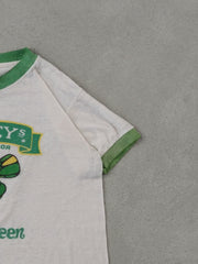 Vintage 90s White Mickey's Mean Green Malt Liquor Graphic Tee ()