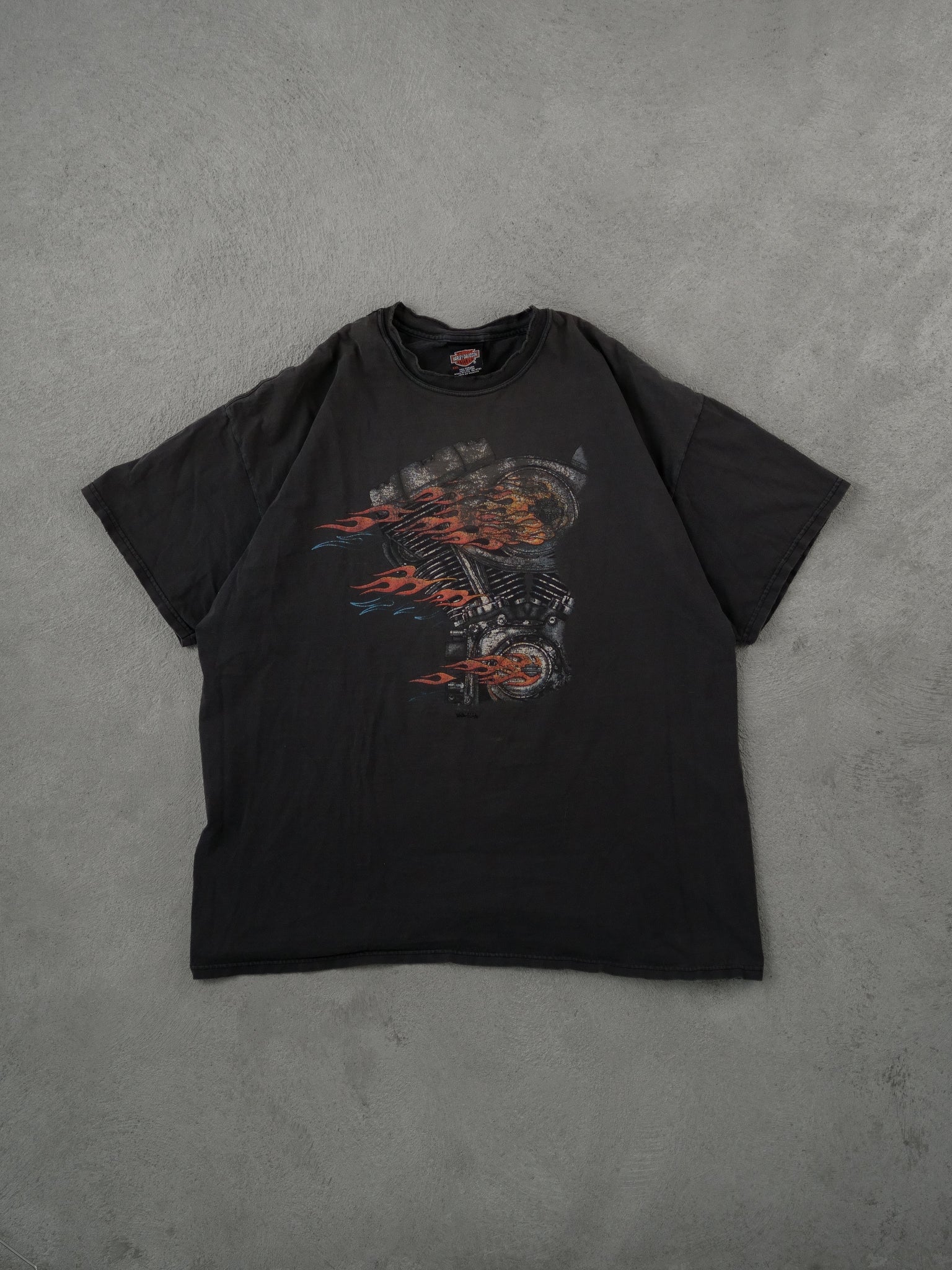 Vintage 90s Black Harley Davidson Pharr Texas Graphic Tee (L)