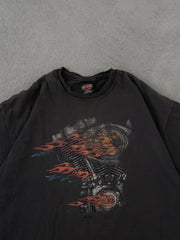 Vintage 90s Black Harley Davidson Pharr Texas Graphic Tee (L)