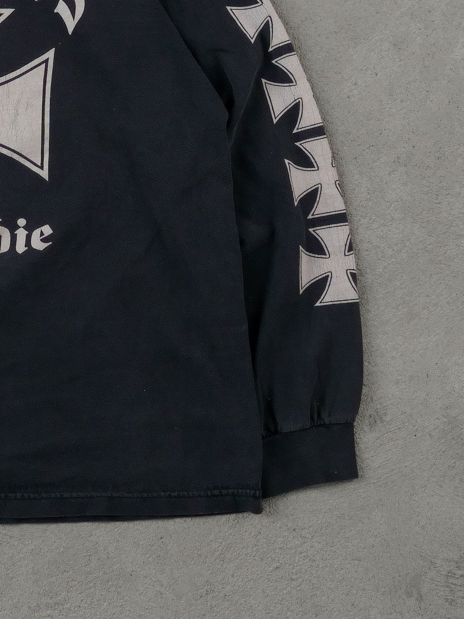 Vintage Y2k Black Choppers 'til you die Graphic Longsleeve (M)