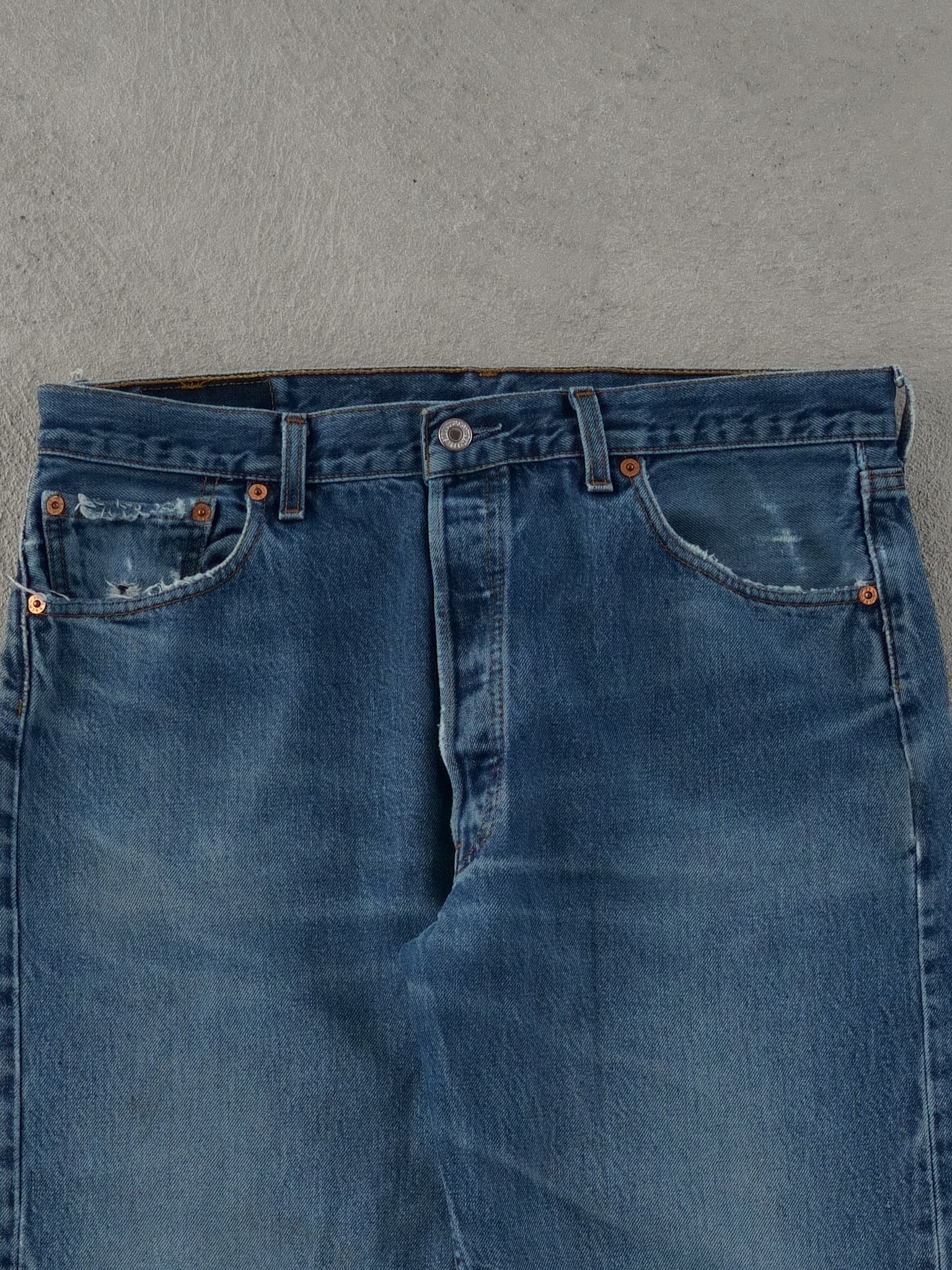 Vintage 90s Blue Levi's 501 Denim Jeans (36x30)