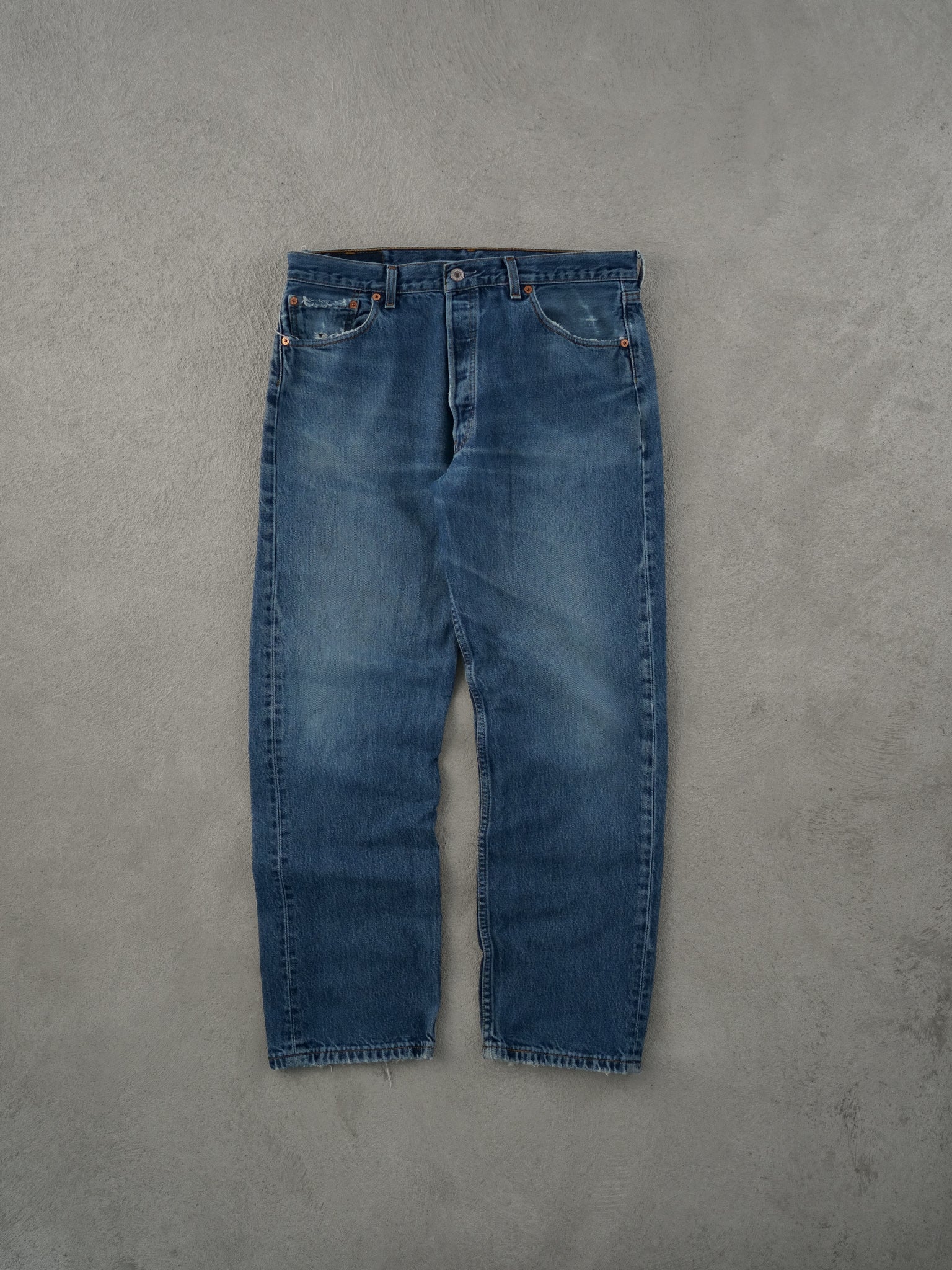 Vintage 90s Blue Levi's 501 Denim Jeans (36x30)