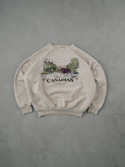 Vintage 90s Cream Canadian Marashland Graphic Crewneck (XXL)