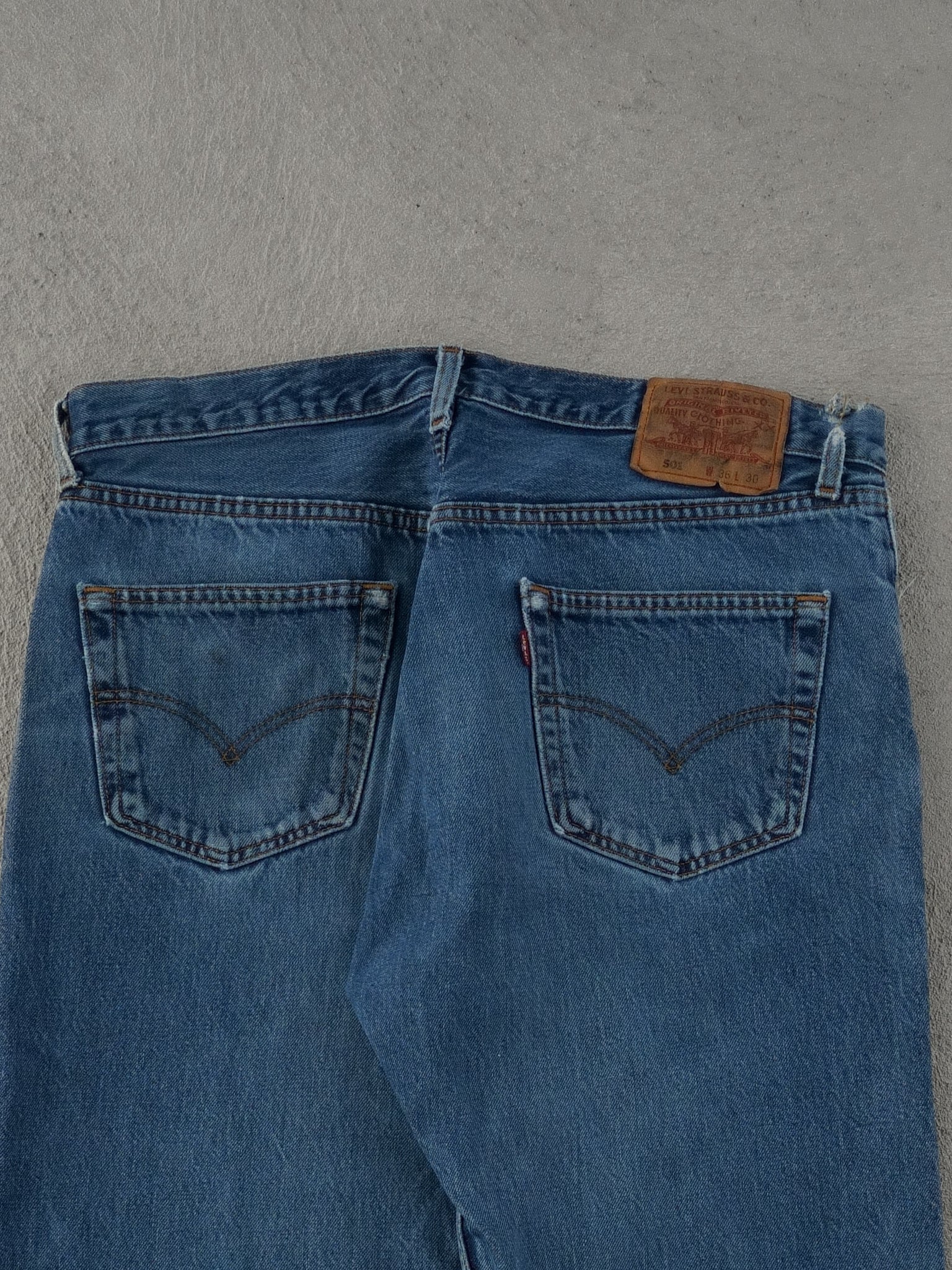 Vintage 90s Blue Levi's 501 Denim Jeans (36x30)