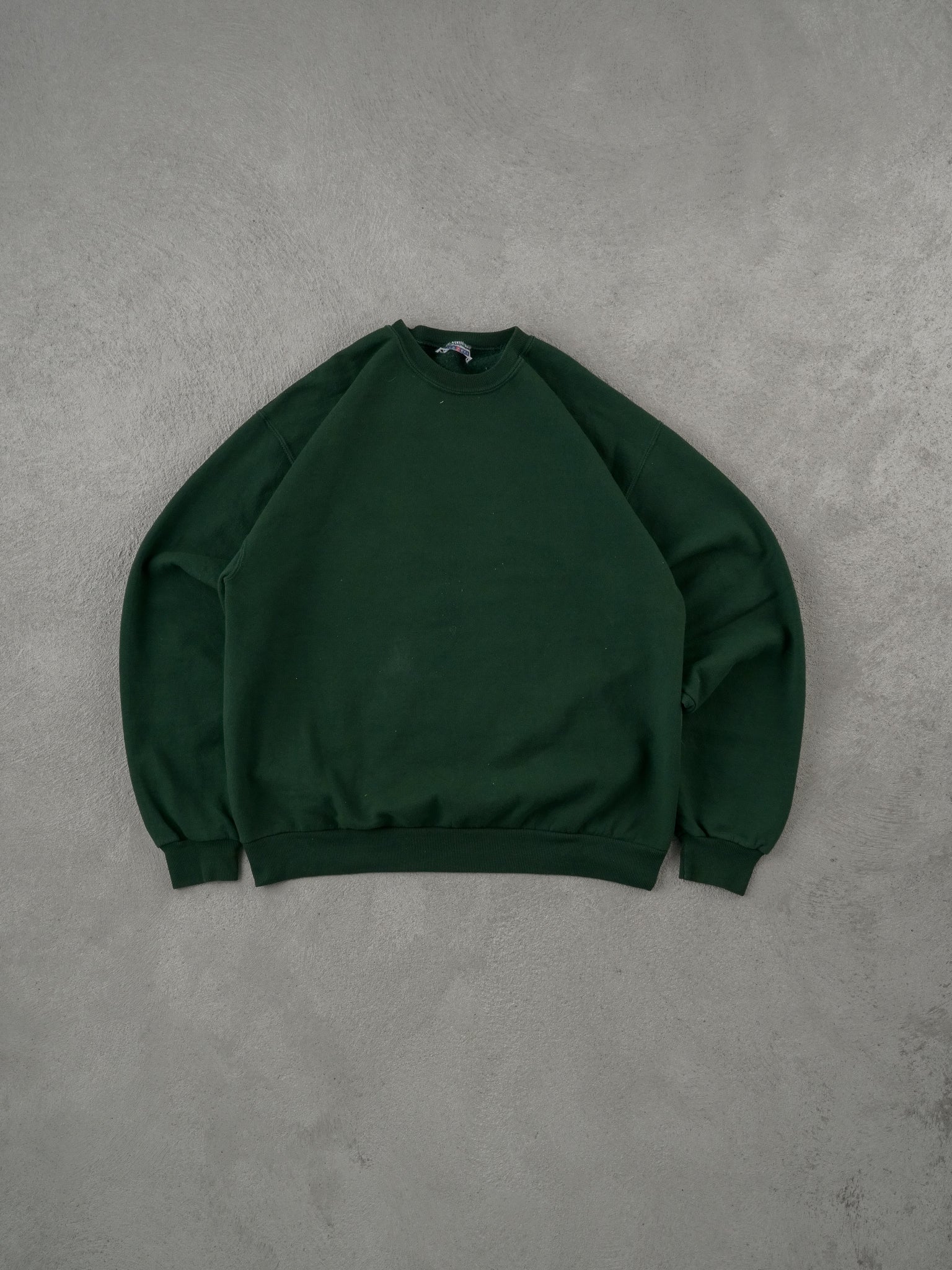 Vintage 90s Pine Green Jerseys Blank Crewneck (L)