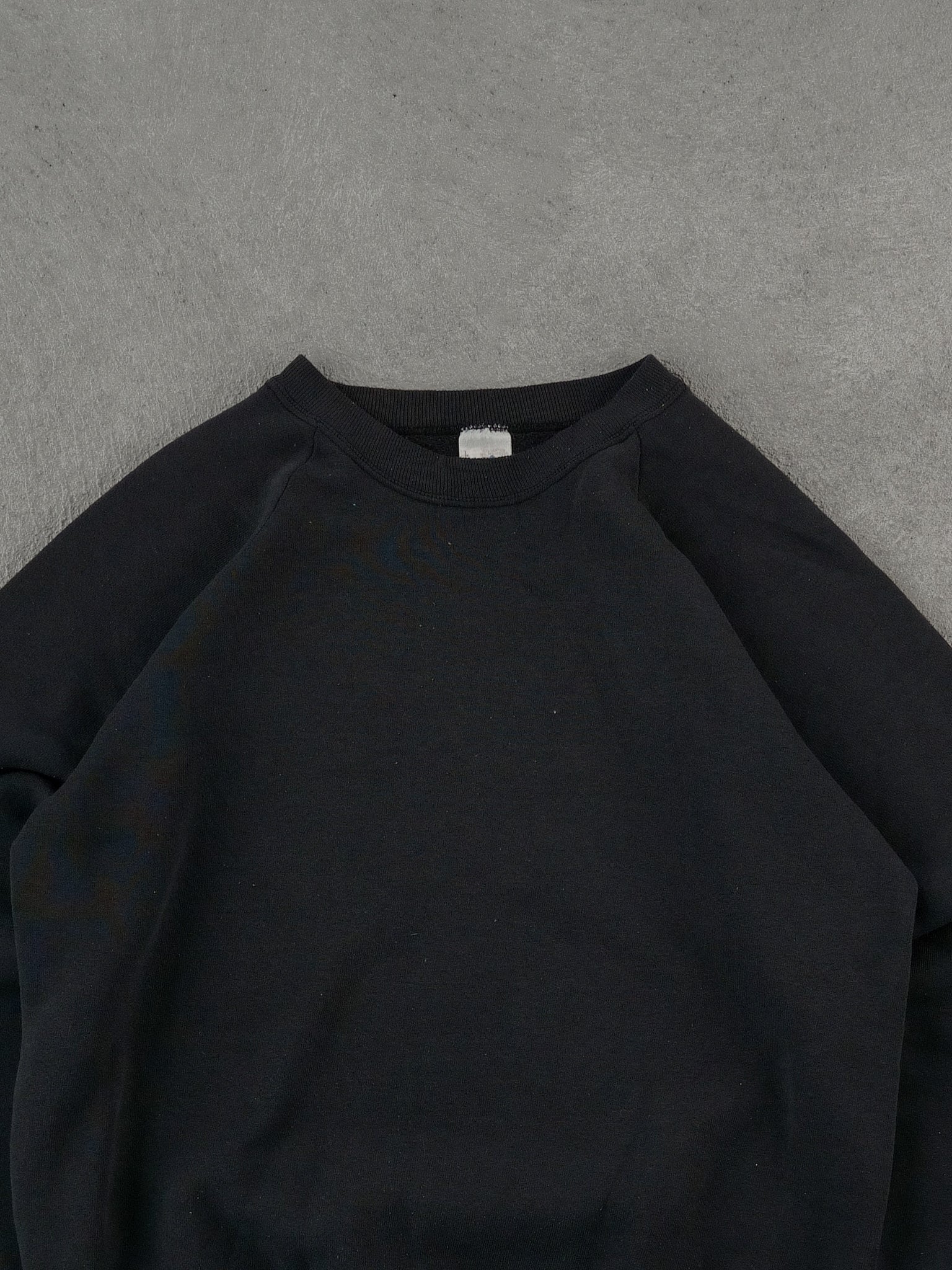 Vintage 90s Dark Grey Fruit Of The Loom Blank Crewneck (M)