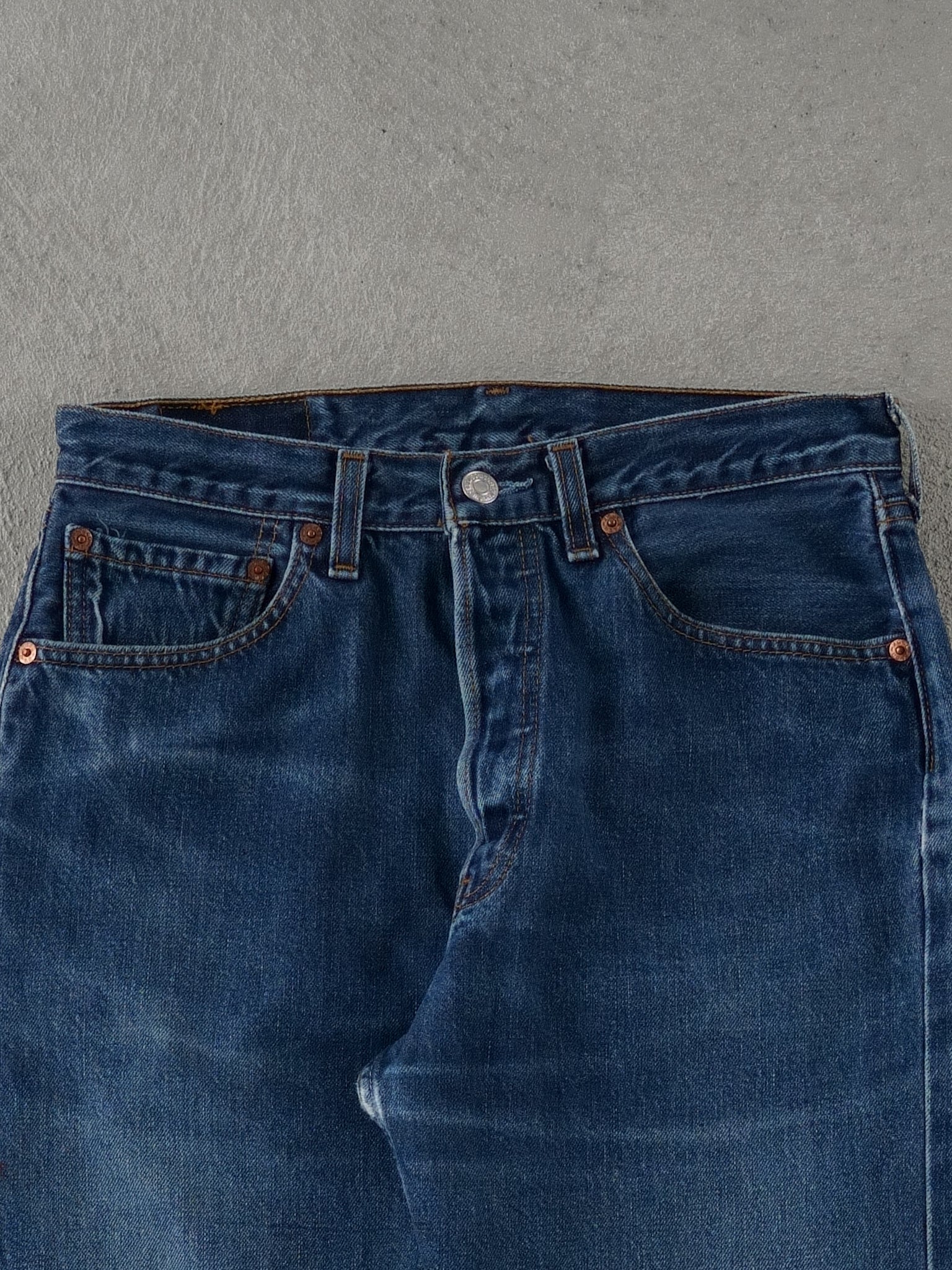 Vintage 90s Blue Levi's 501 Denim Jeans (31x30)