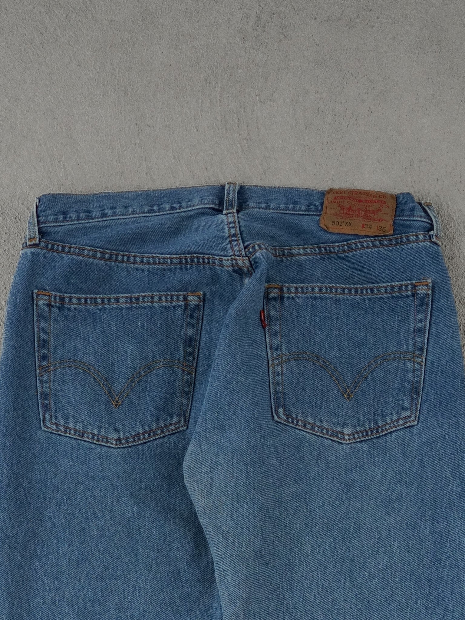 Vintage 90s Blue Levi's 501 Denim Jeans (32x34)