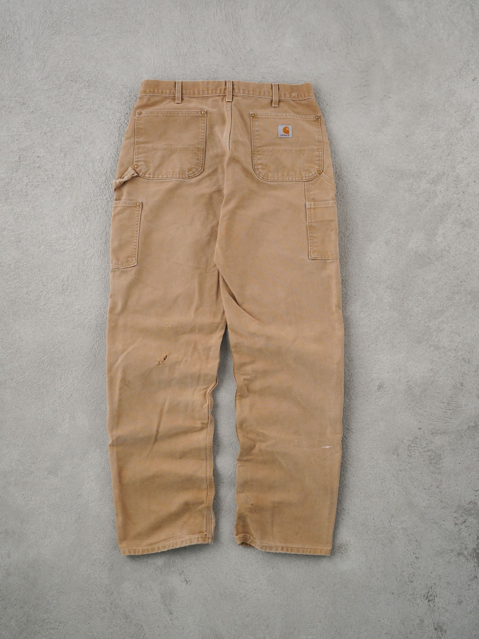 Vintage 90s Khaki Carhartt Double Knee Carpenter Pants (36x34)