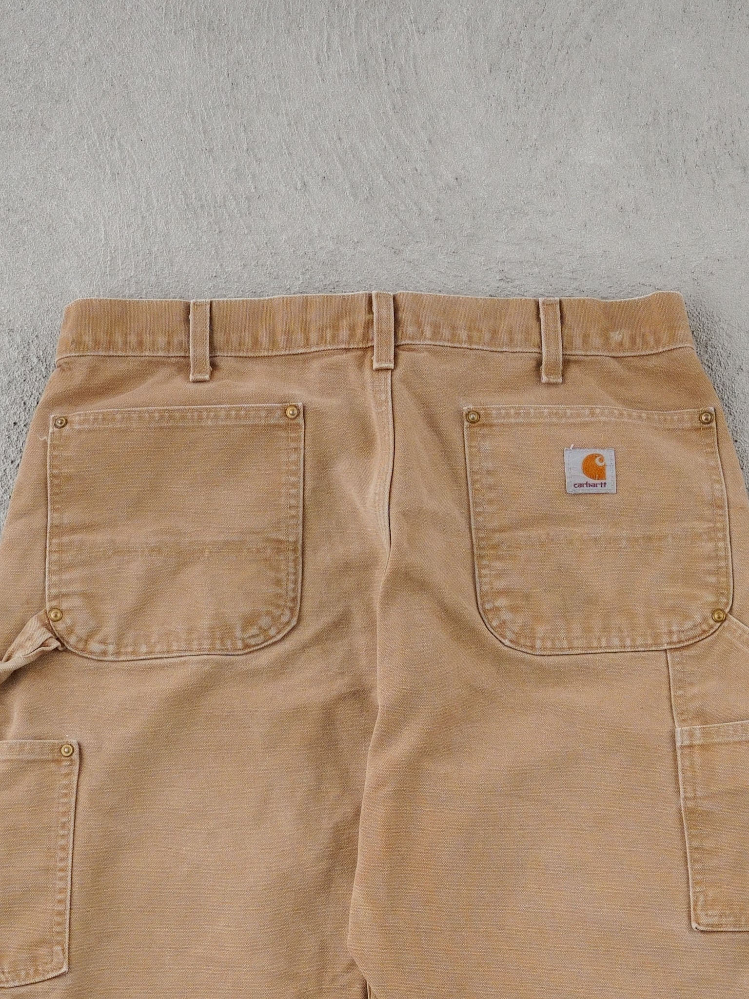 Vintage 90s Khaki Carhartt Double Knee Carpenter Pants (36x34)