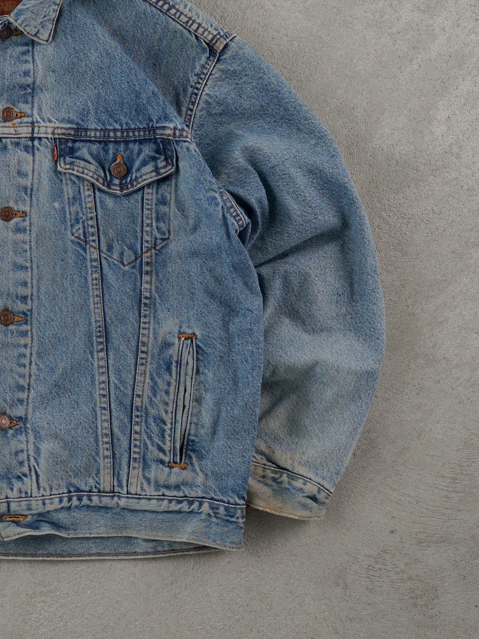 Vintage 90s Blue Levi's Blanket Lined Denim Type 3 Jacket (L)