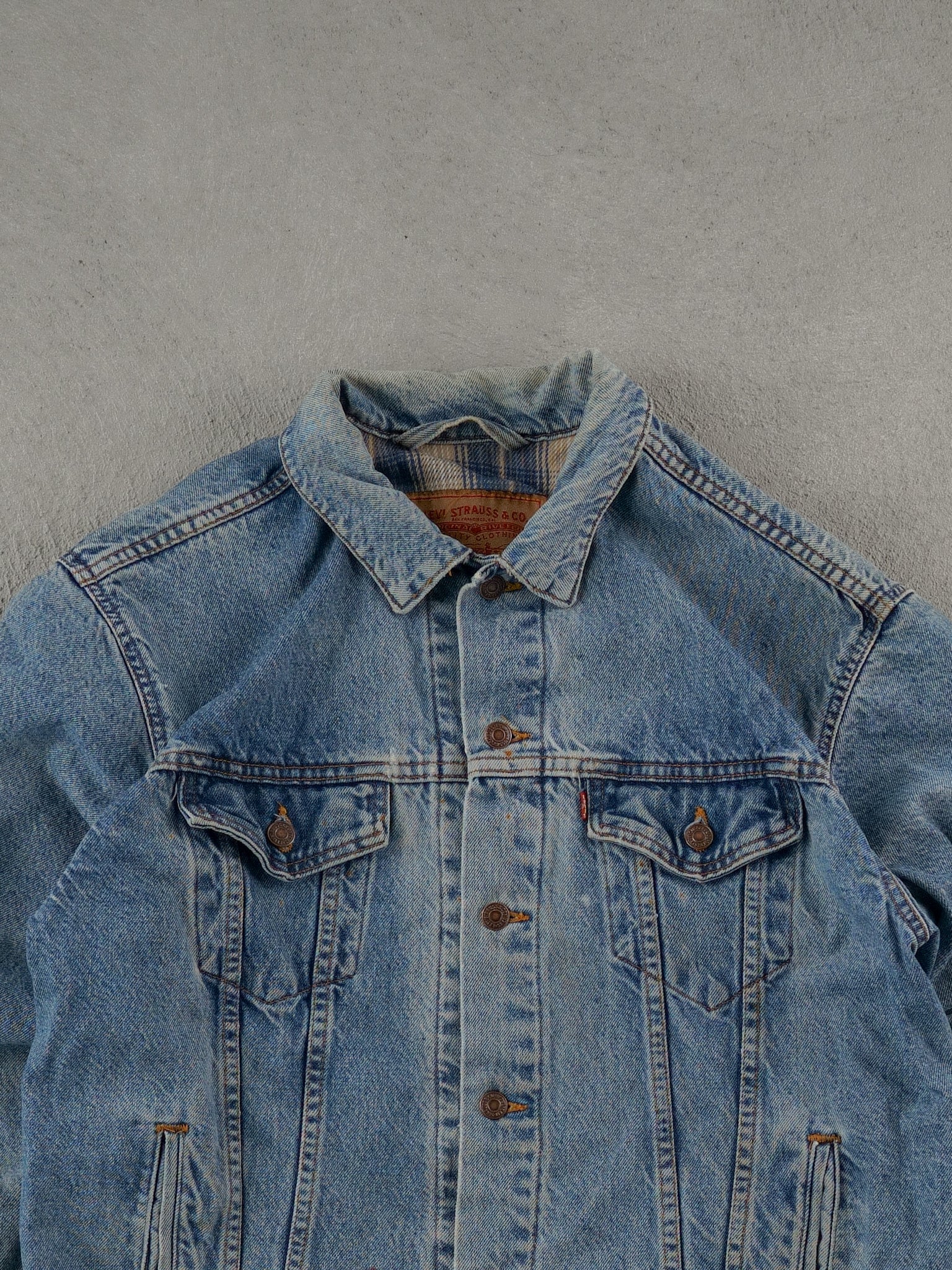 Vintage 90s Blue Levi's Blanket Lined Denim Type 3 Jacket (L)