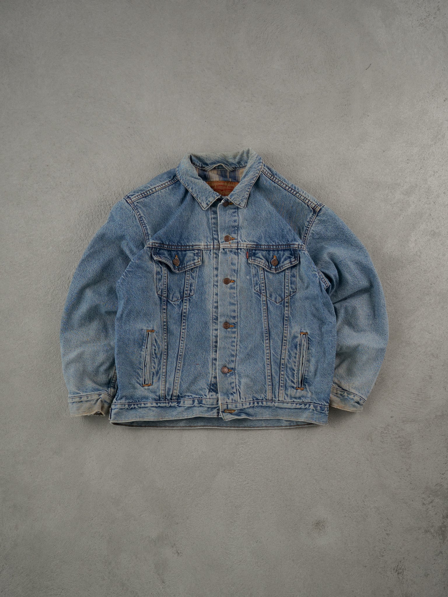 Vintage 90s Blue Levi's Blanket Lined Denim Type 3 Jacket (L)