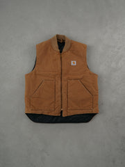 Vintage Khaki Carhartt Workwear Vest (L)