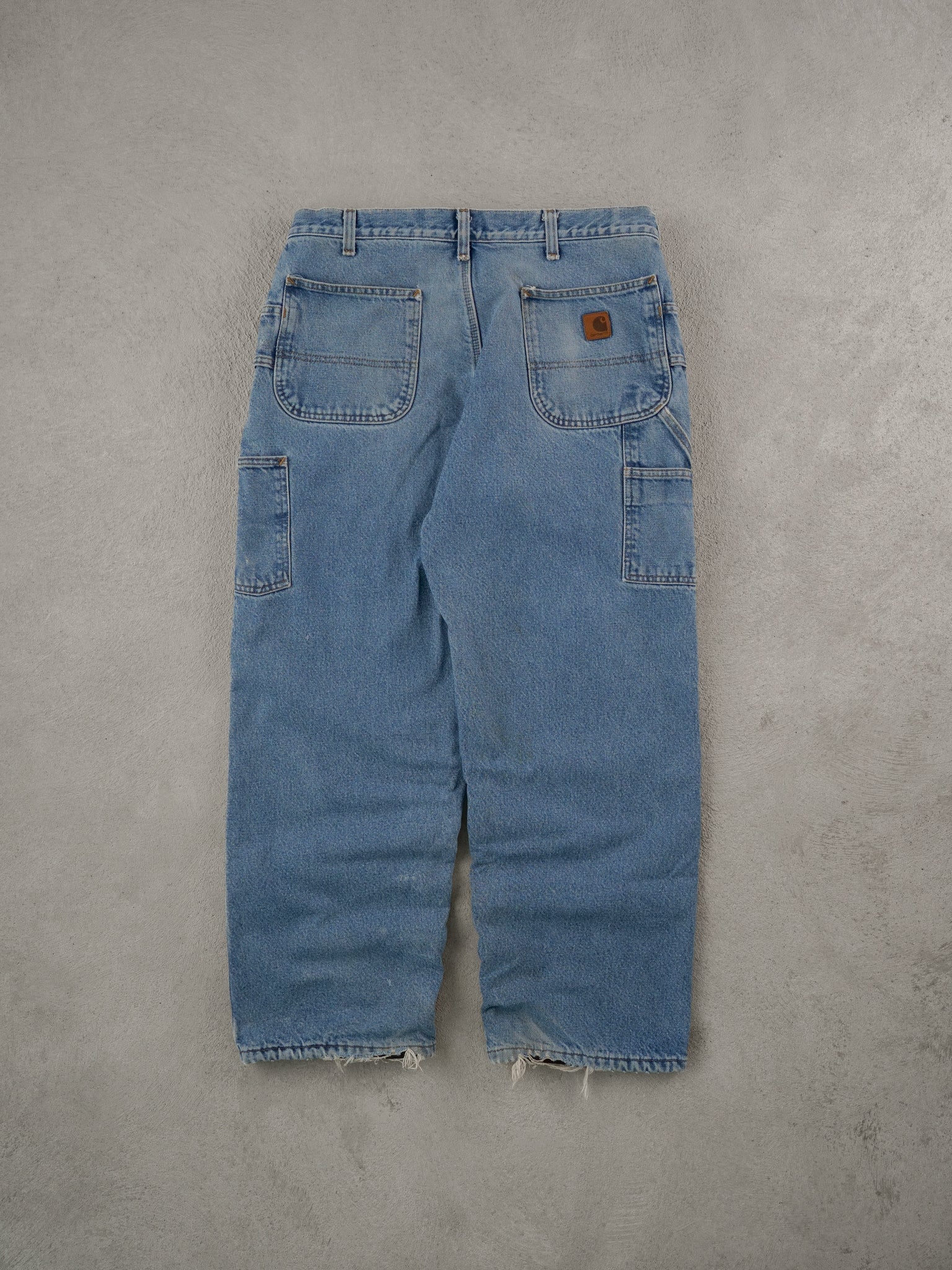 Vintage 90s Light Blue Carhartt Carpenter Pants (38x31)