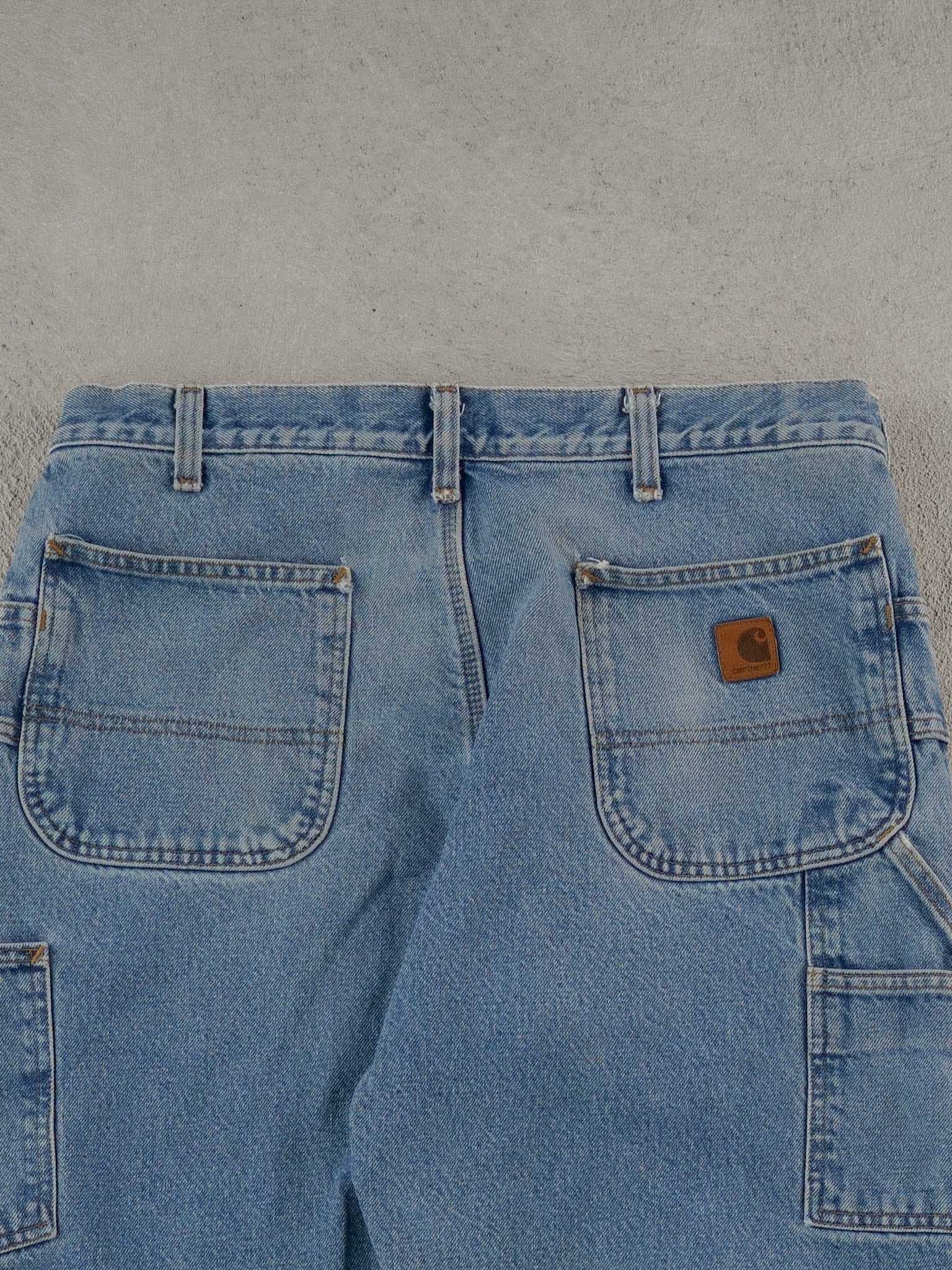 Vintage 90s Light Blue Carhartt Carpenter Pants (38x31)