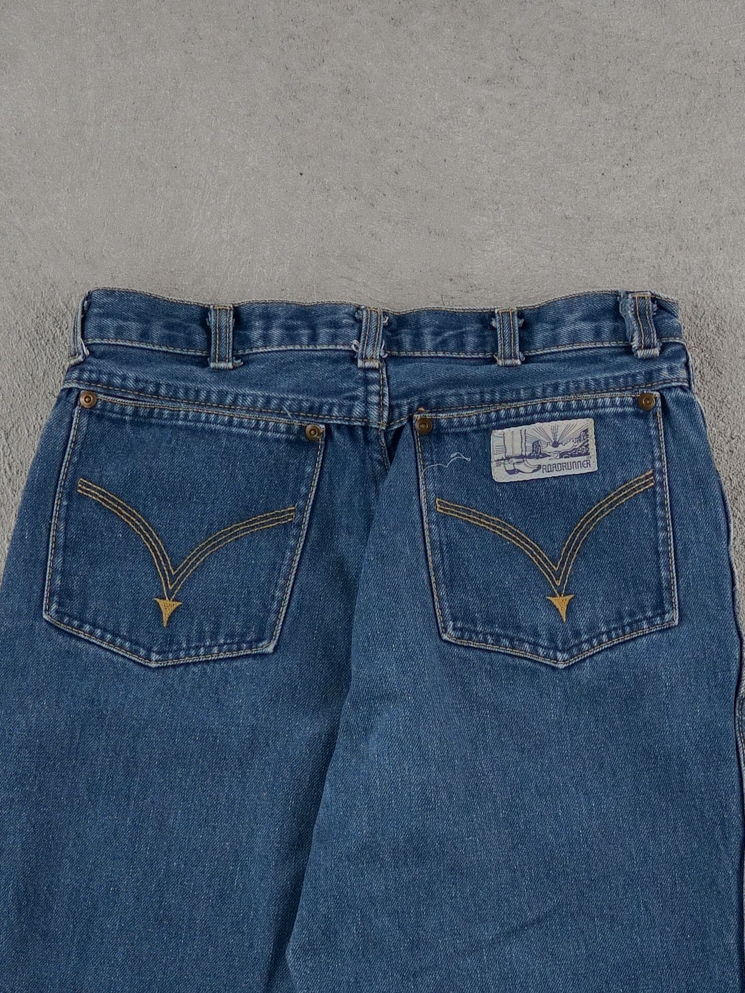 Vintage 80s Blue Roadrunner Denim Jeans (28x35)