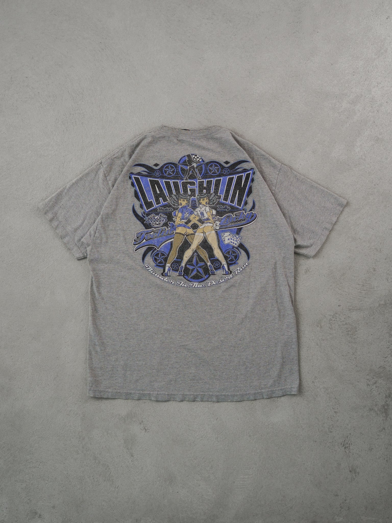 Vintage 05' Grey Lawdhlin Graphic Tee (M)