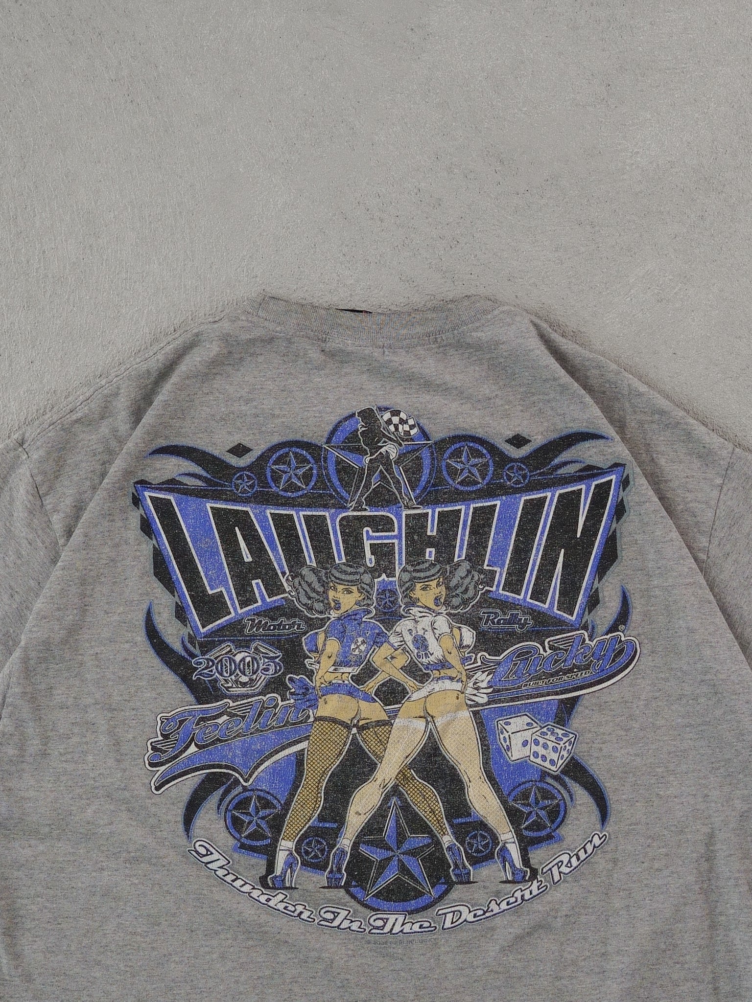 Vintage 05' Grey Lawdhlin Graphic Tee (M)