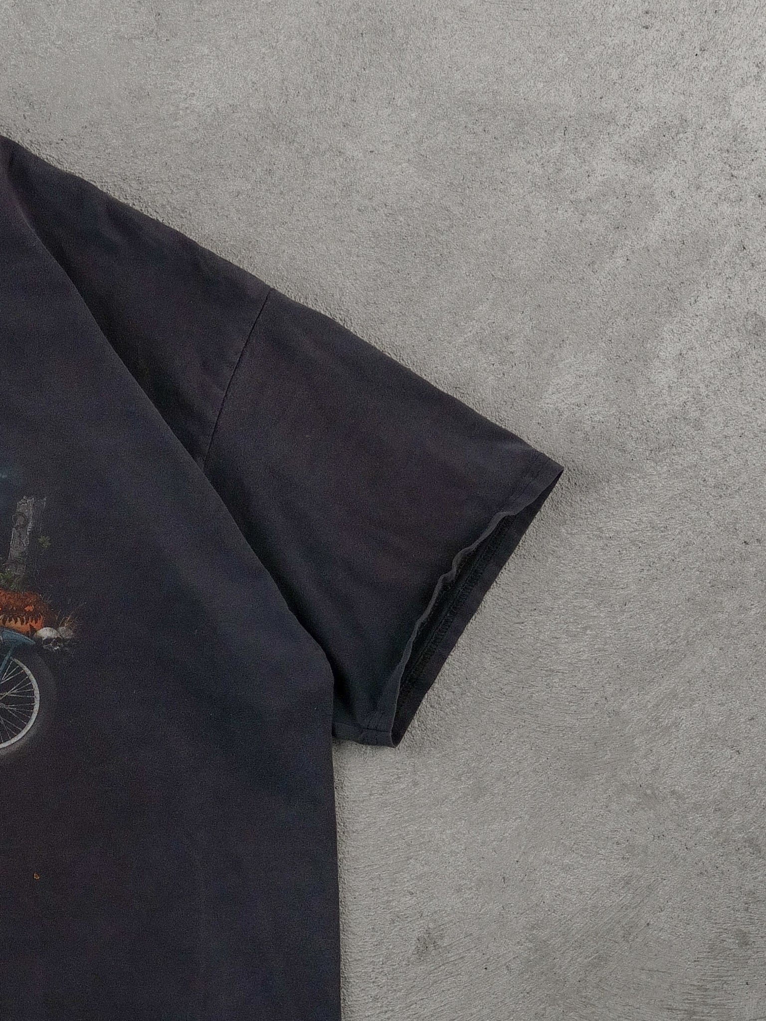 Vintage Black Harley Davidson Israel Graphic Tee (L)