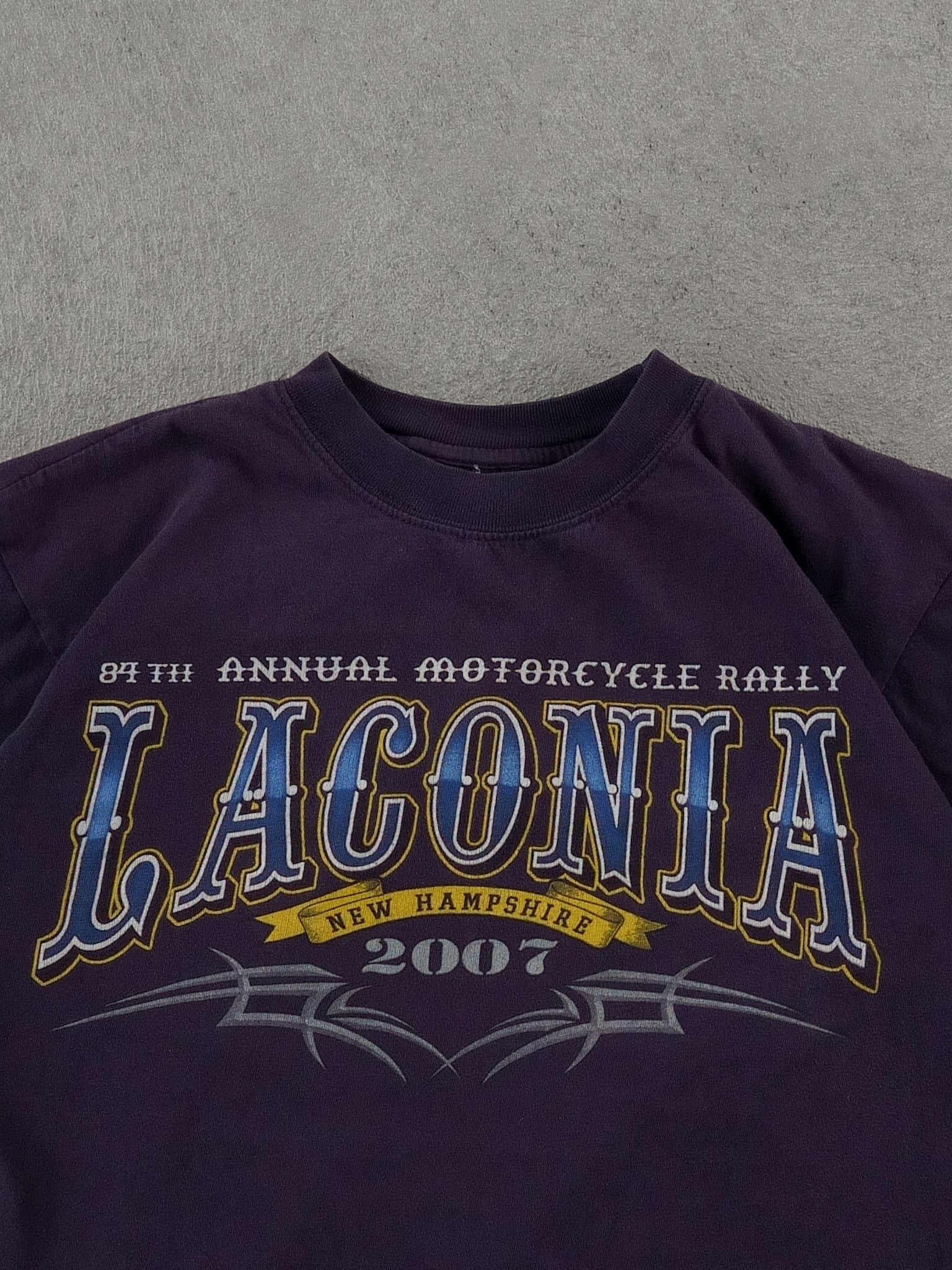 Vintage 07' Washed Blue Laconia Graphic Tee (S)