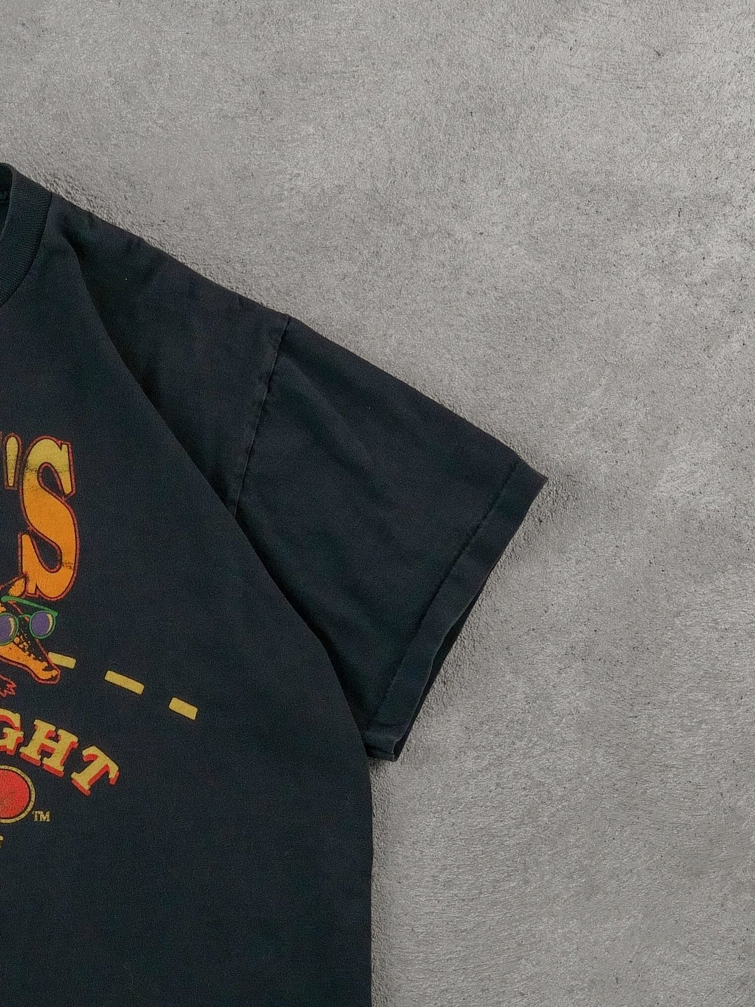 Vintage 90s Black Rusty's Handcrafted Lager Graphic Tee (M)