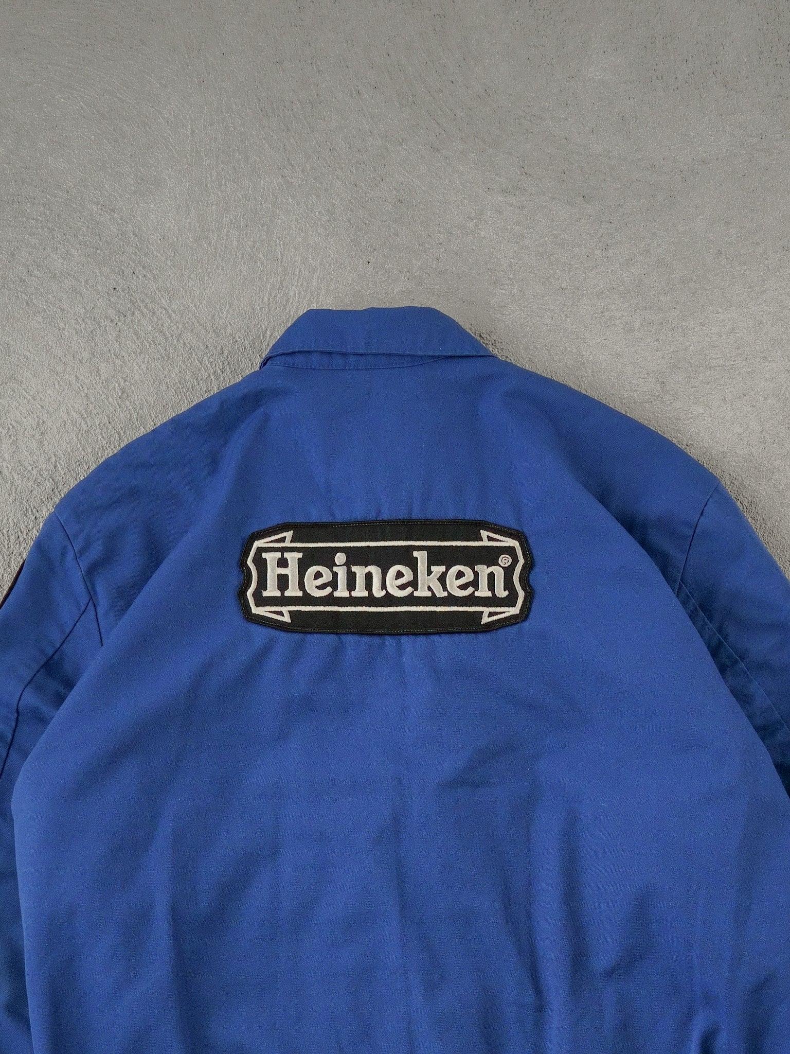Vintage 90s Blue Wear Guard Bumble Bee Work Wear Jacket (L)