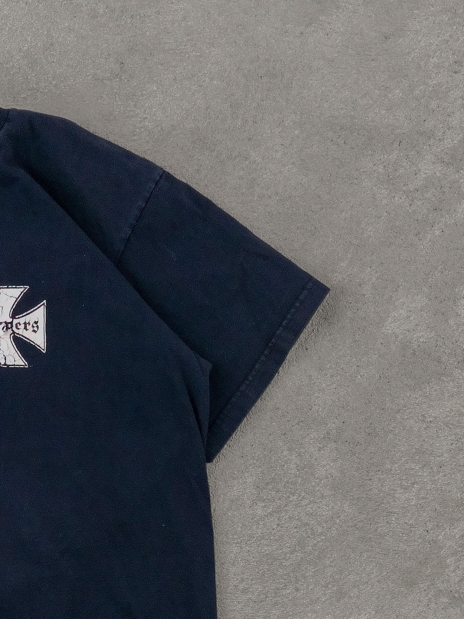 Vintage Y2k Dark Blue American Original Choppers Graphic Tee (M).