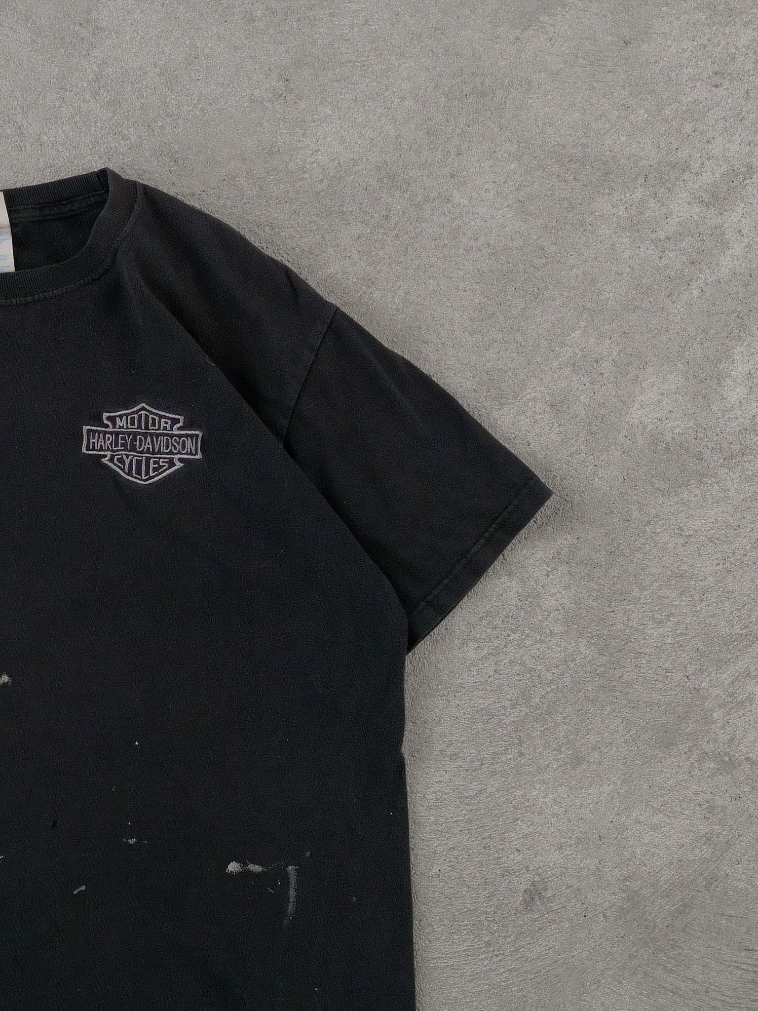 Vintage Y2k Black Harley Davidson Blachette Graphic Tee (M)