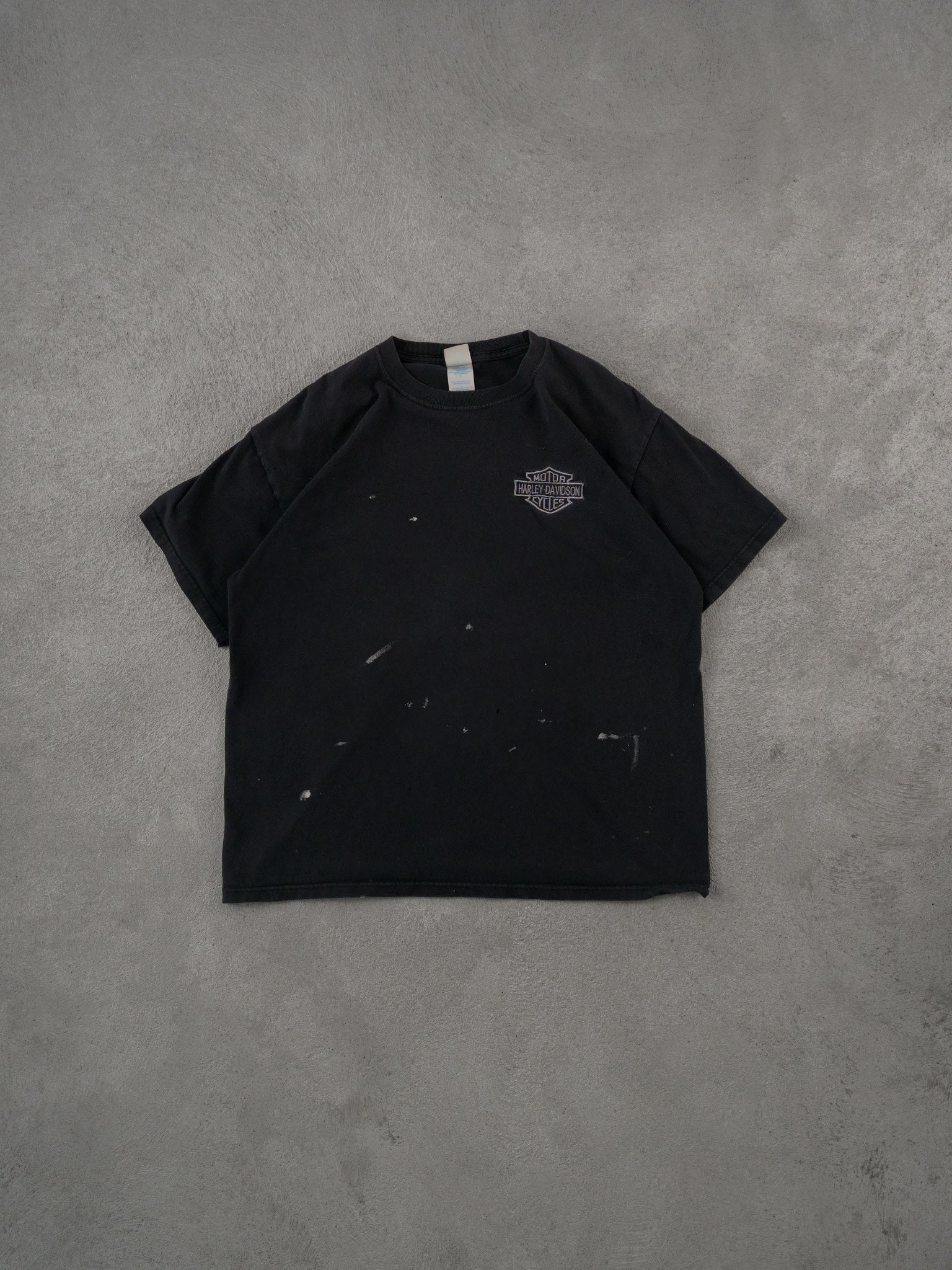 Vintage Y2k Black Harley Davidson Blachette Graphic Tee (M)