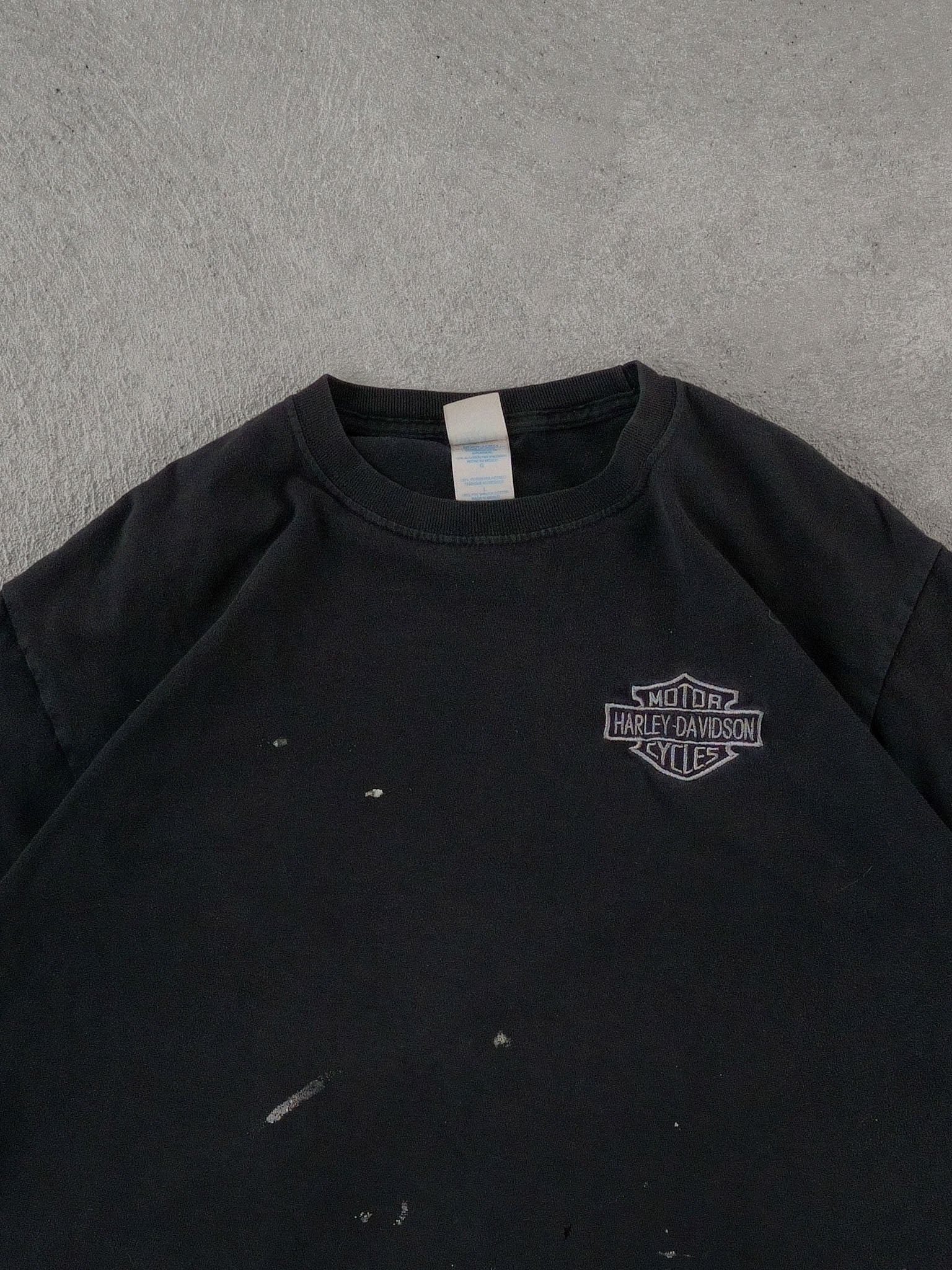 Vintage Y2k Black Harley Davidson Blachette Graphic Tee (M)